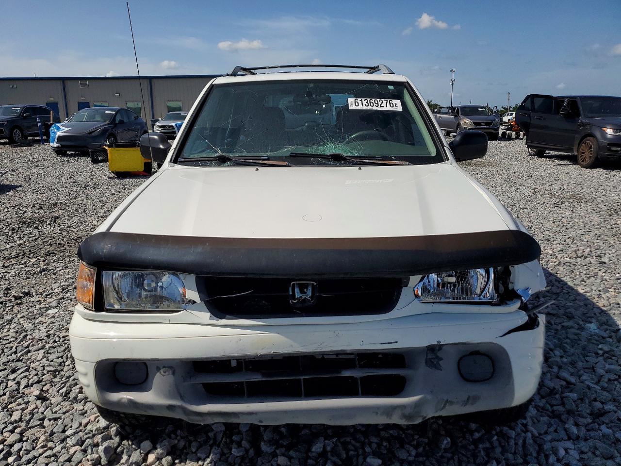 2001 Honda Passport Ex White vin: 4S6CK58WX14409908
