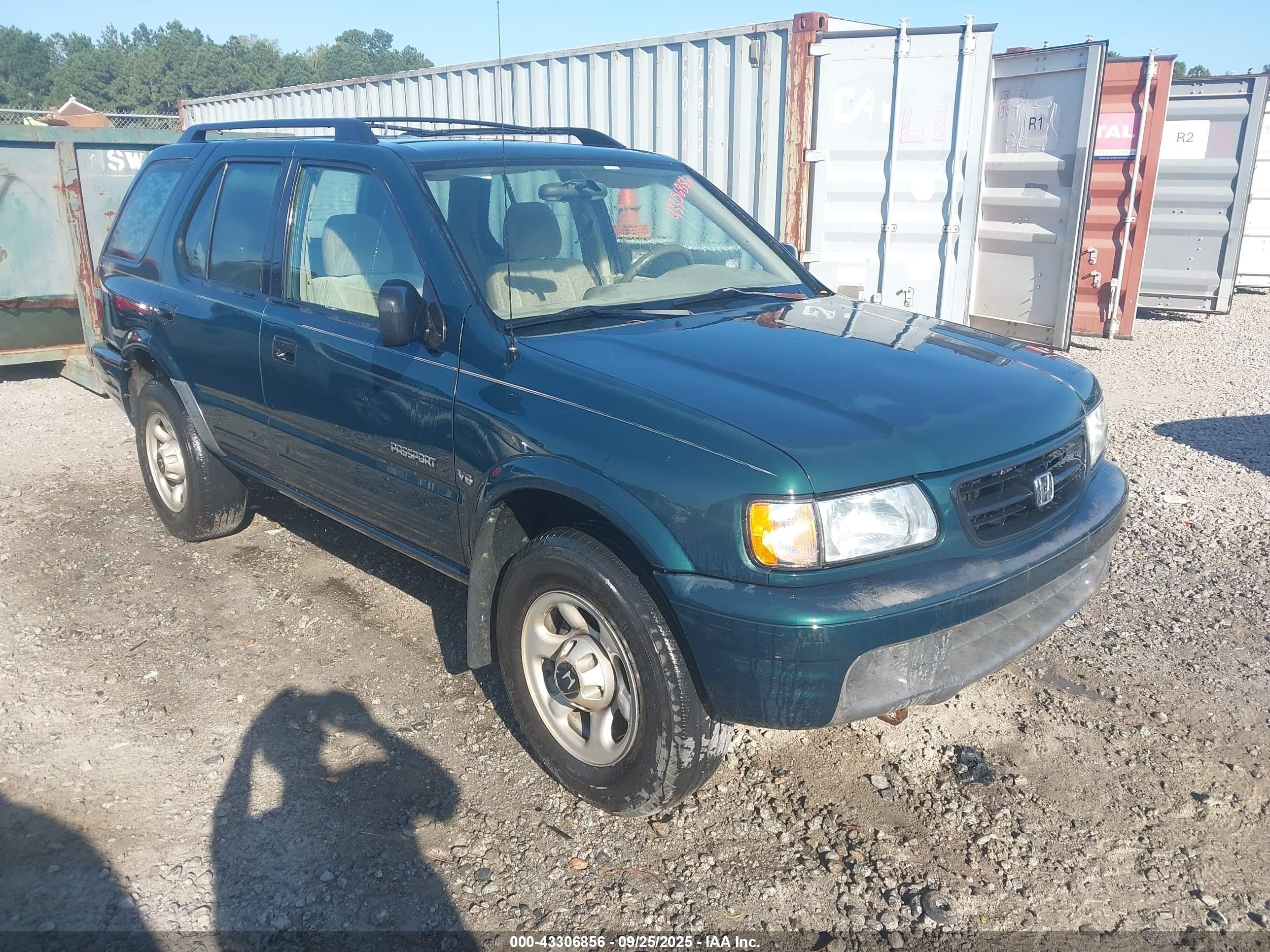 2001 Honda Passport Ex/lx Зеленый vin: 4S6CK58WX14416650