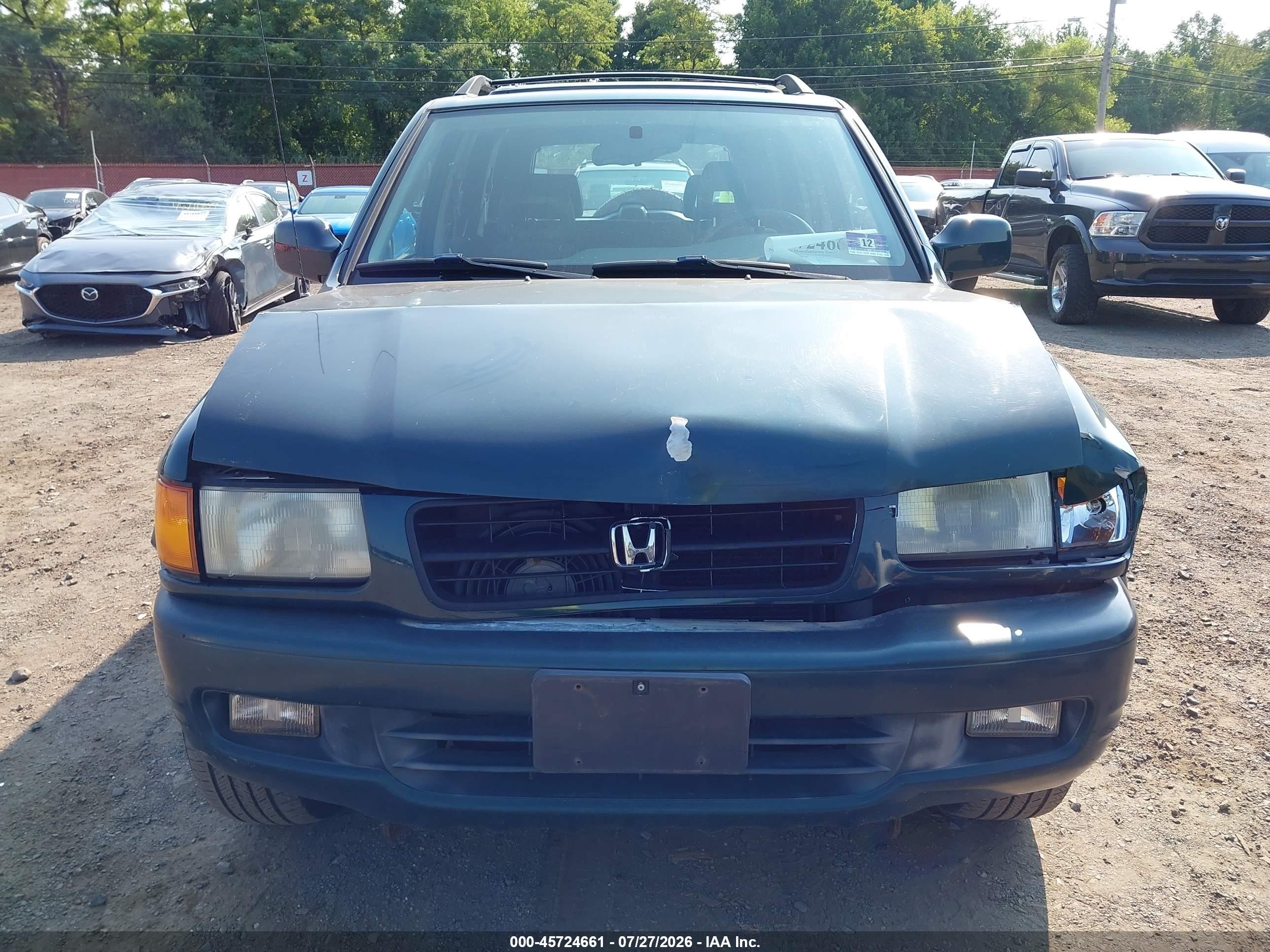 1998 Honda Passport Ex/lx Green vin: 4S6CM58W0W4423155