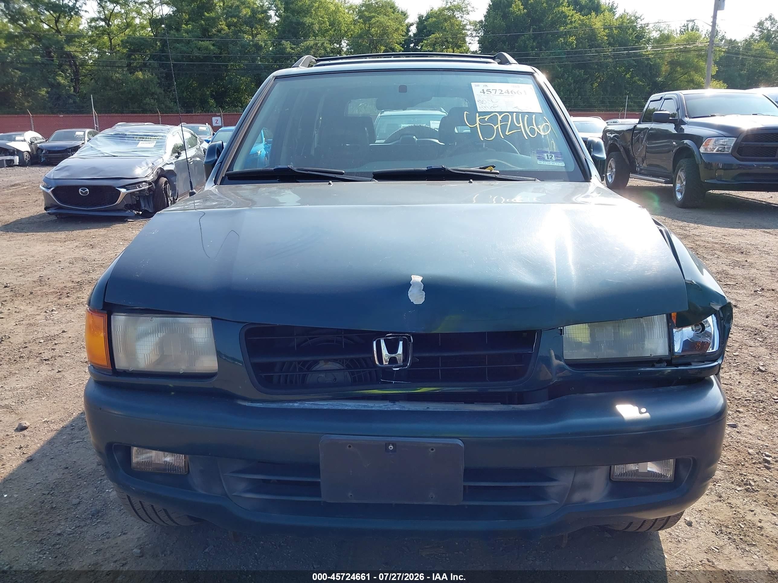 1998 Honda Passport Ex/lx Green vin: 4S6CM58W0W4423155