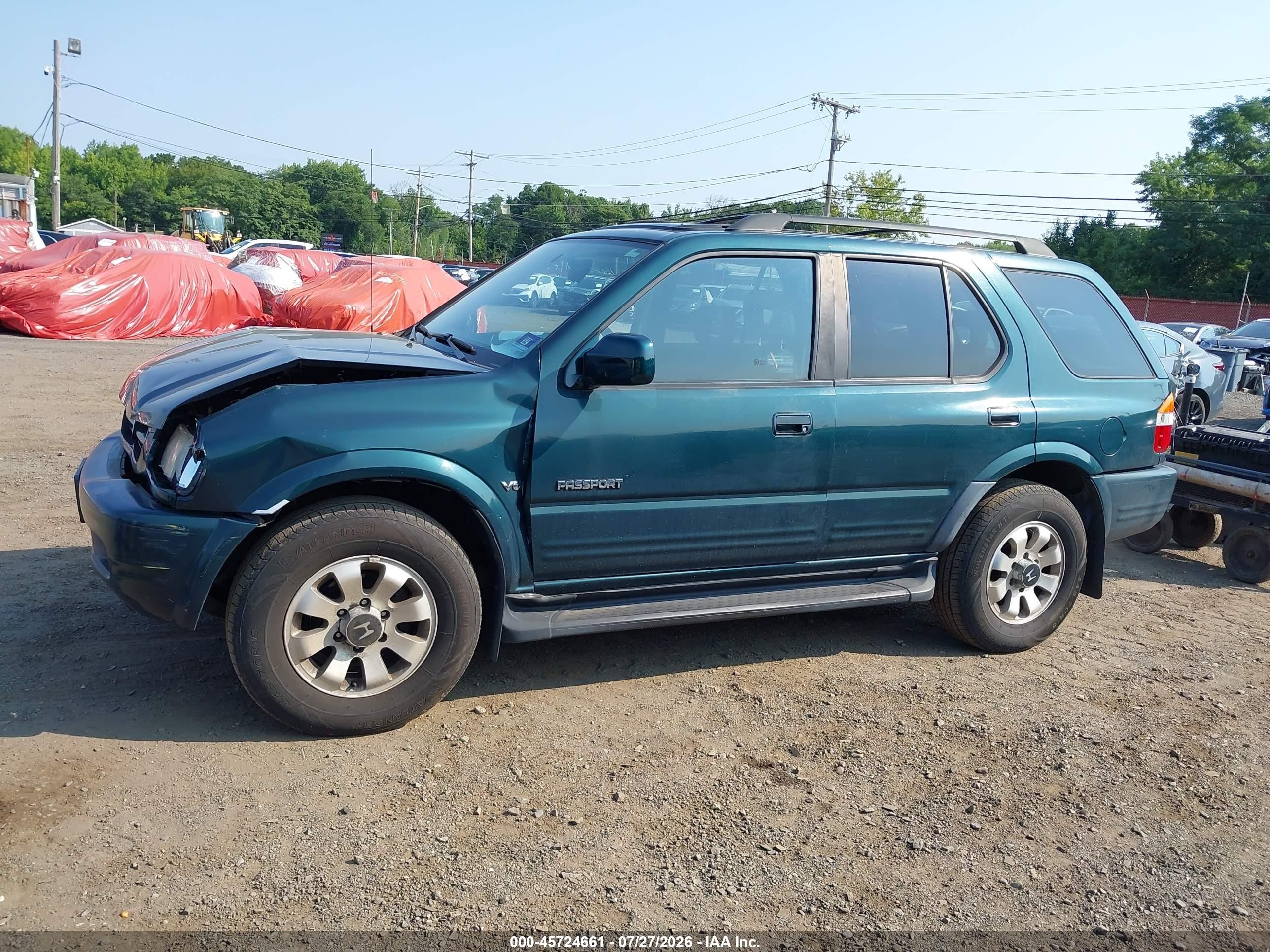 1998 Honda Passport Ex/lx Green vin: 4S6CM58W0W4423155