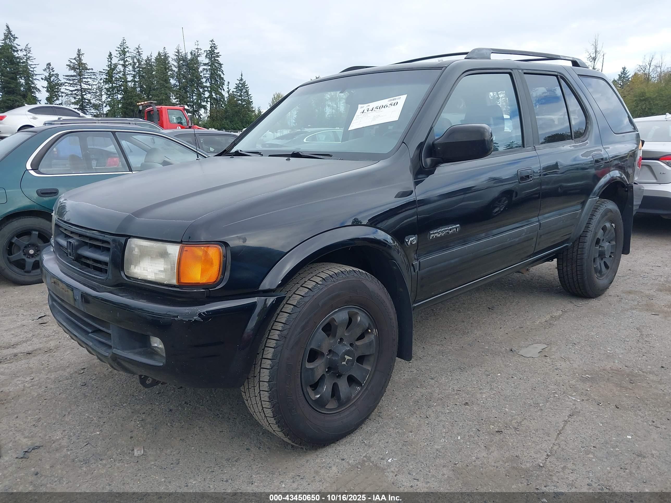 1998 Honda Passport Ex/lx Black vin: 4S6CM58W1W4405344