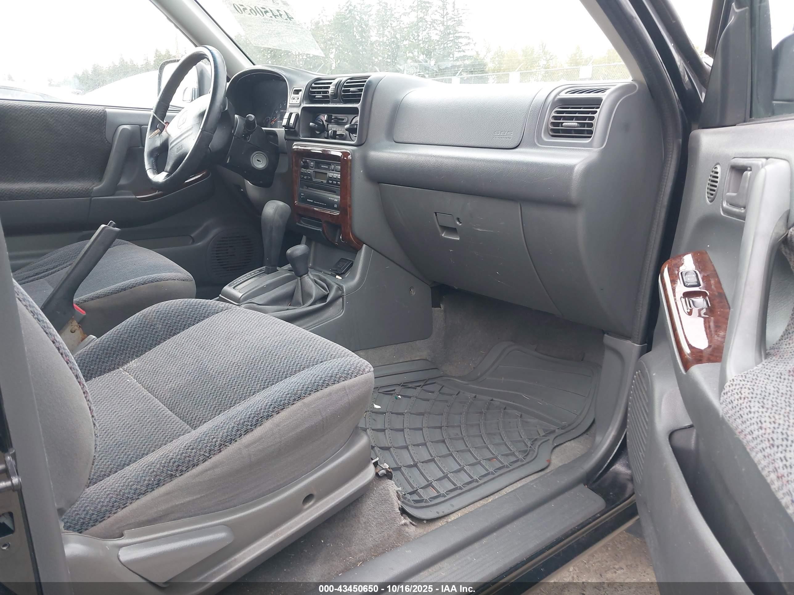 1998 Honda Passport Ex/lx Black vin: 4S6CM58W1W4405344