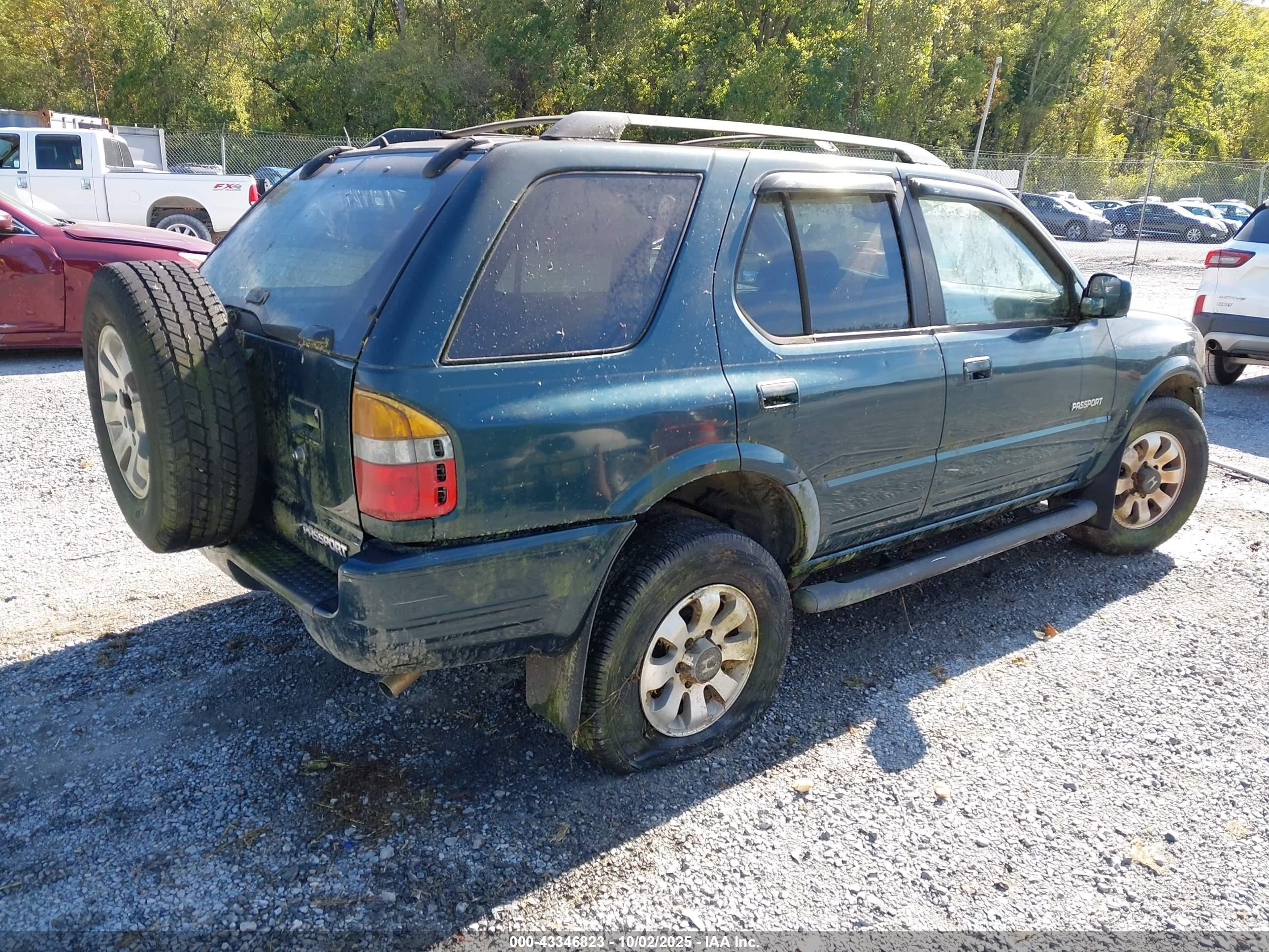 1998 Honda Passport Ex/lx Green vin: 4S6CM58W2W4404123
