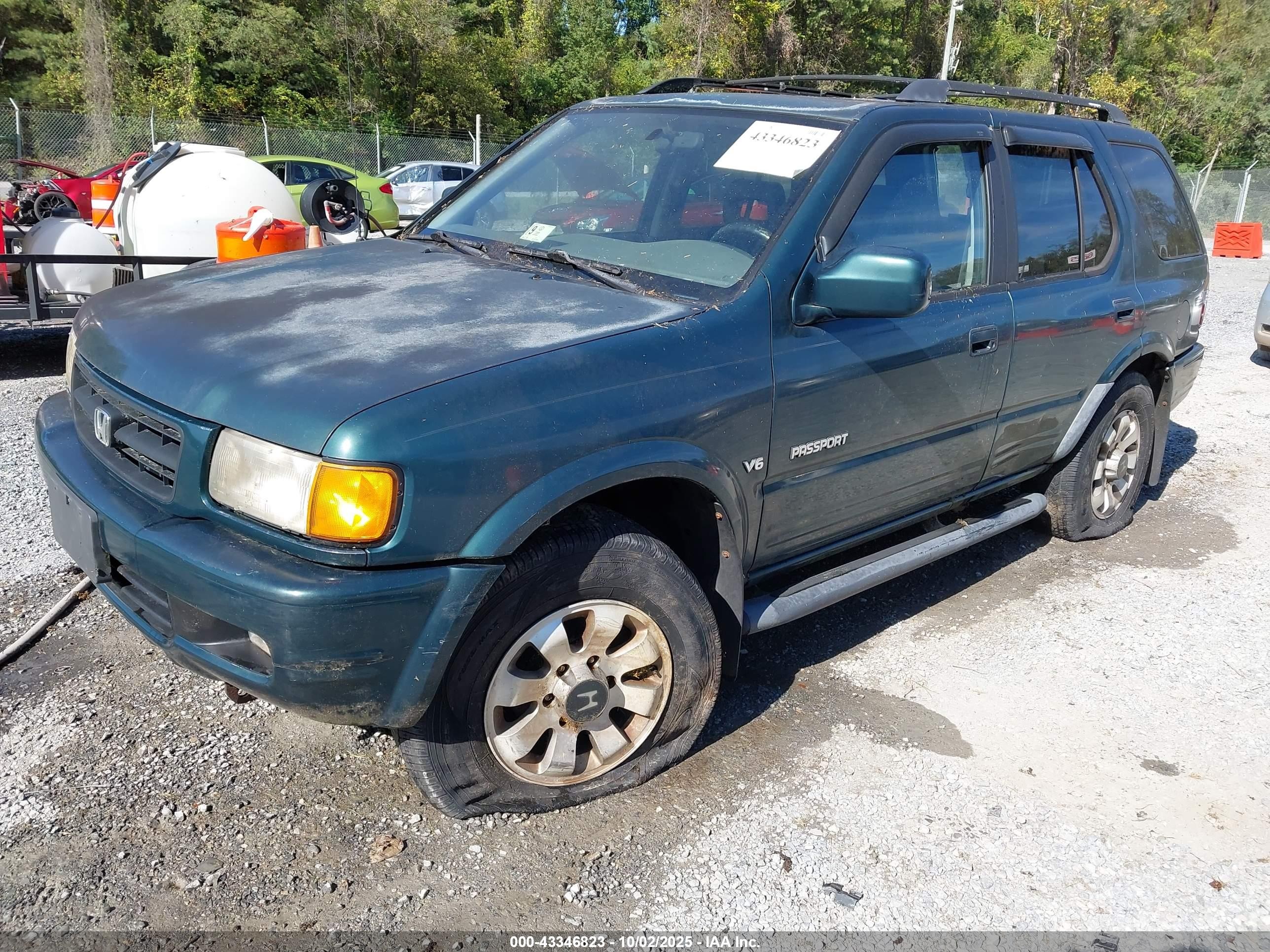 1998 Honda Passport Ex/lx Green vin: 4S6CM58W2W4404123