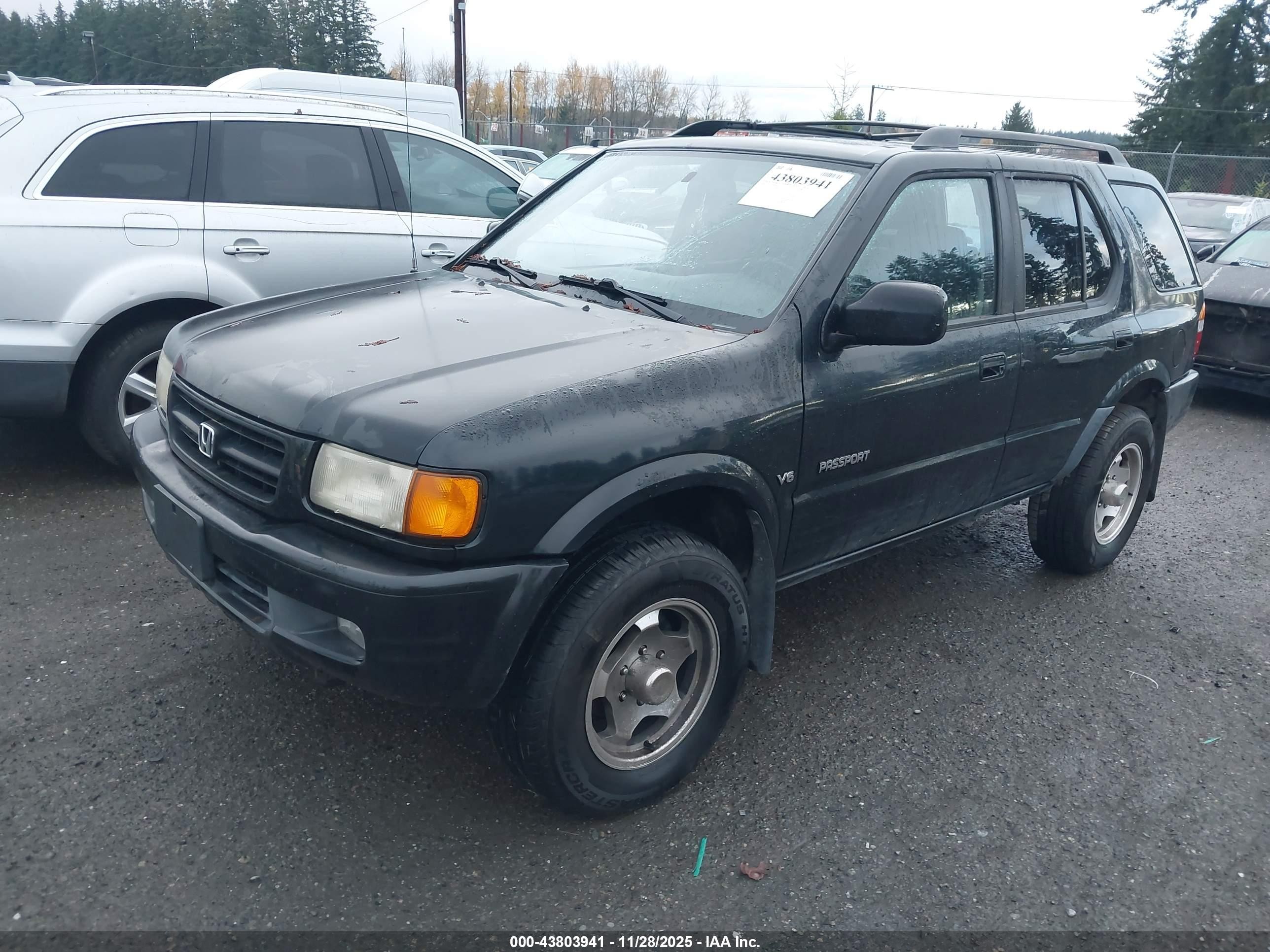 1999 Honda Passport Ex/lx Black vin: 4S6CM58W2X4404849
