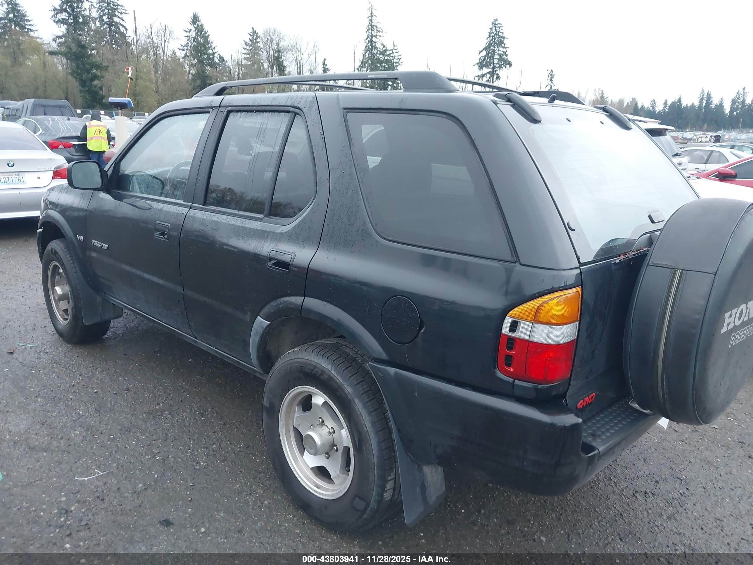 1999 Honda Passport Ex/lx Black vin: 4S6CM58W2X4404849