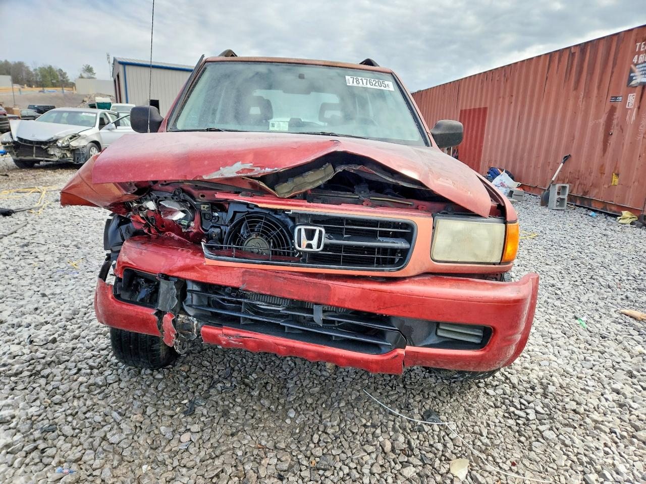 1999 Honda Passport Ex Burgundy vin: 4S6CM58W4X4413052