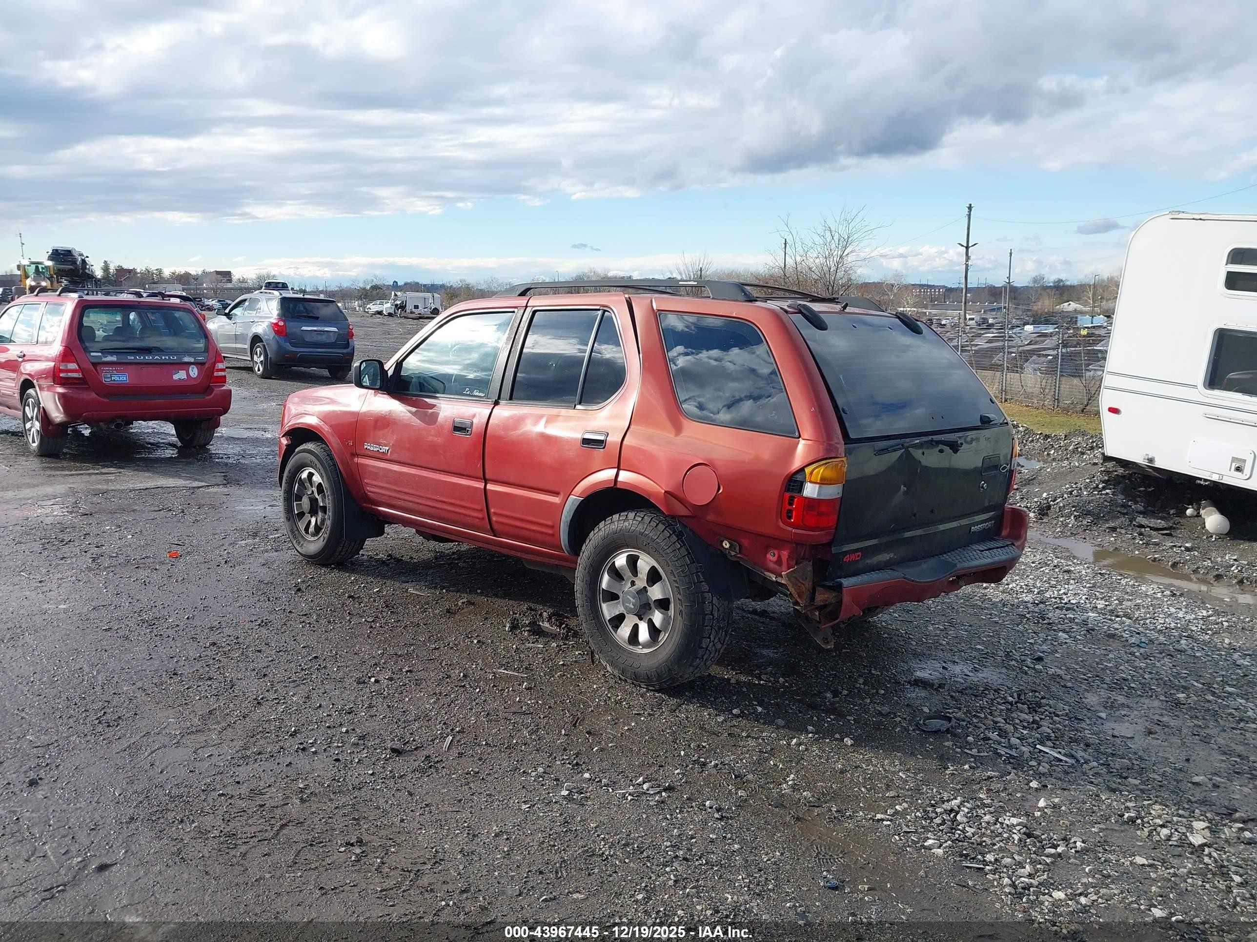 1999 Honda Passport Ex/lx Red vin: 4S6CM58W4X4418235