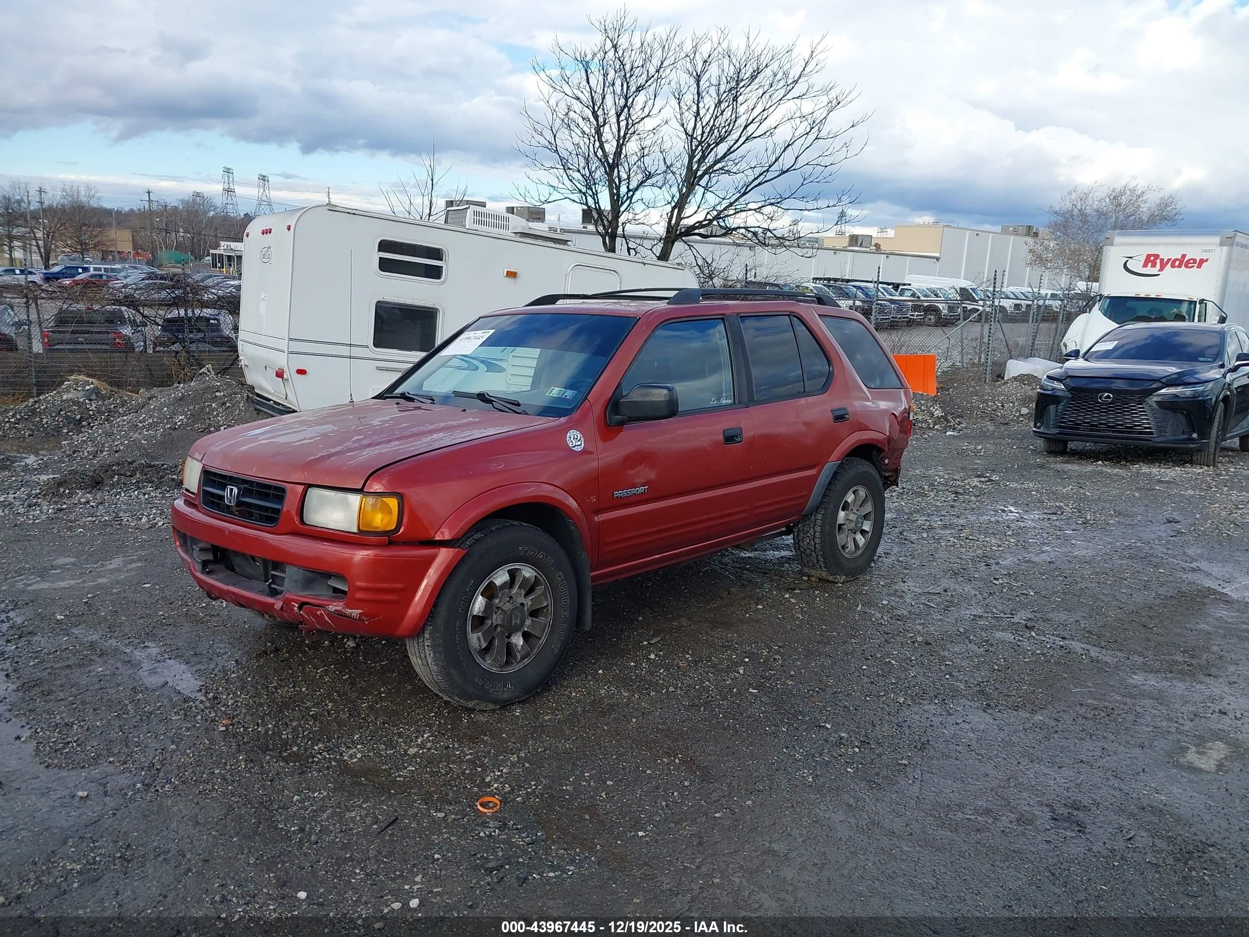 1999 Honda Passport Ex/lx Red vin: 4S6CM58W4X4418235