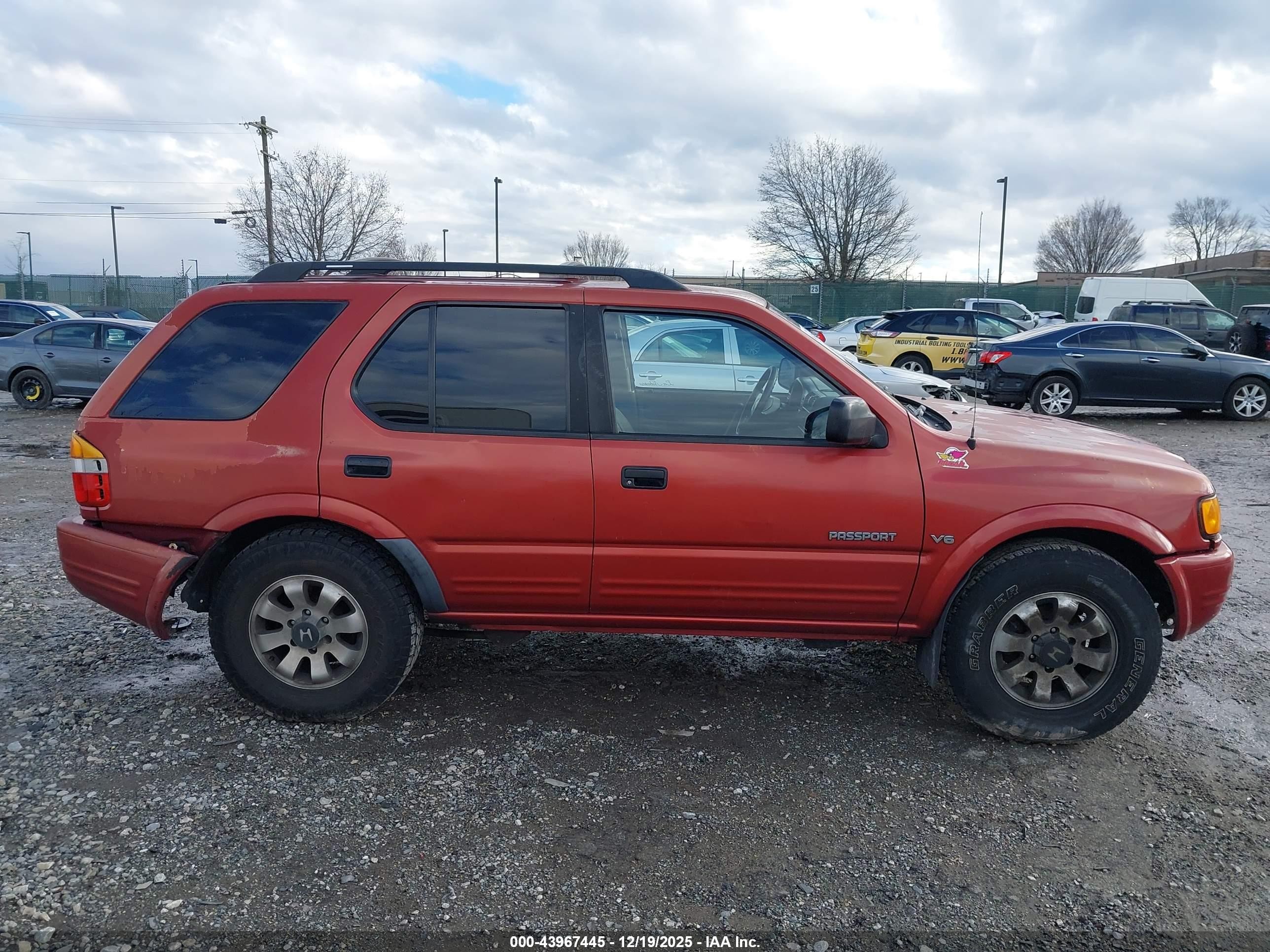 1999 Honda Passport Ex/lx Red vin: 4S6CM58W4X4418235