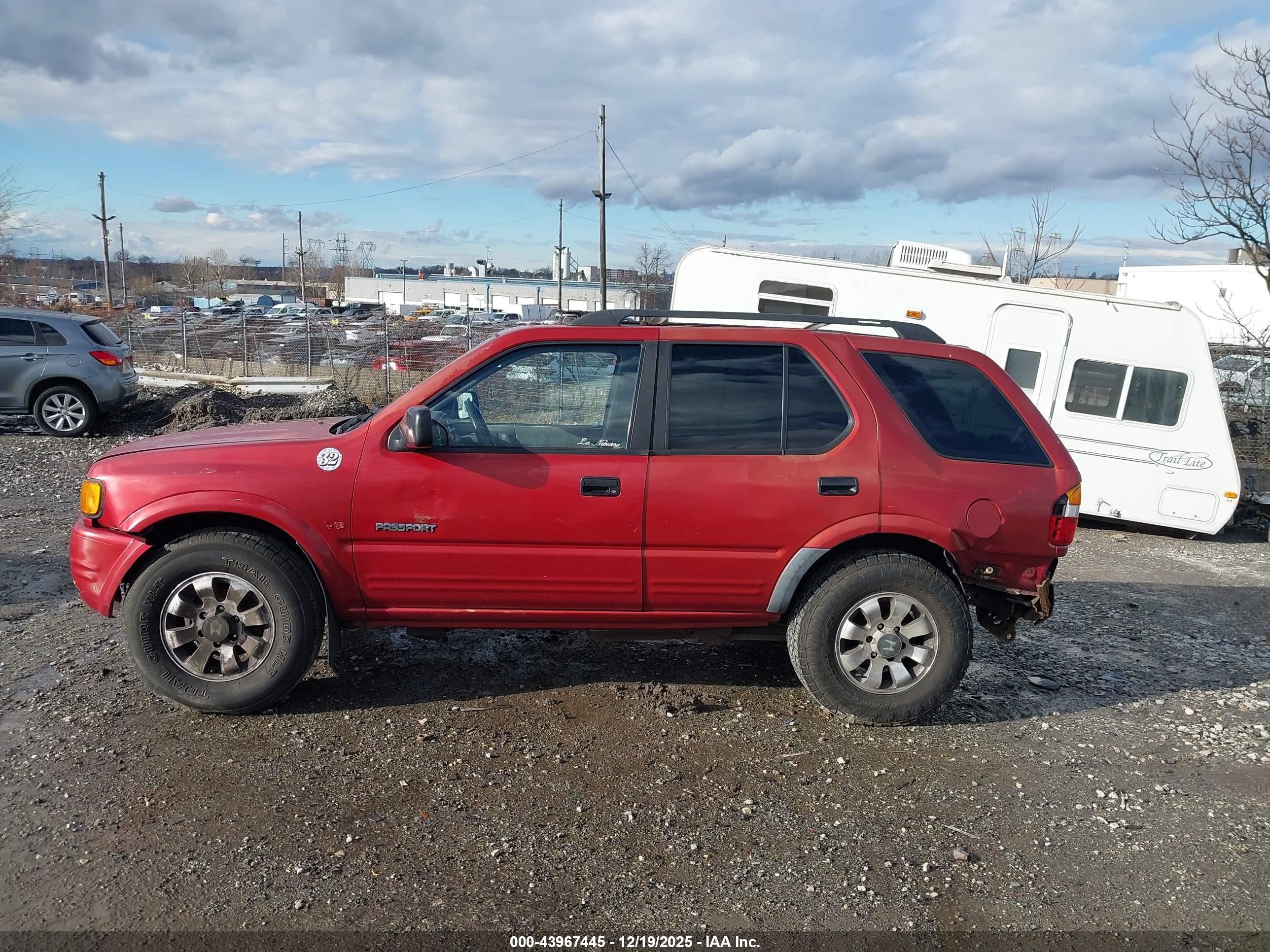 1999 Honda Passport Ex/lx Red vin: 4S6CM58W4X4418235