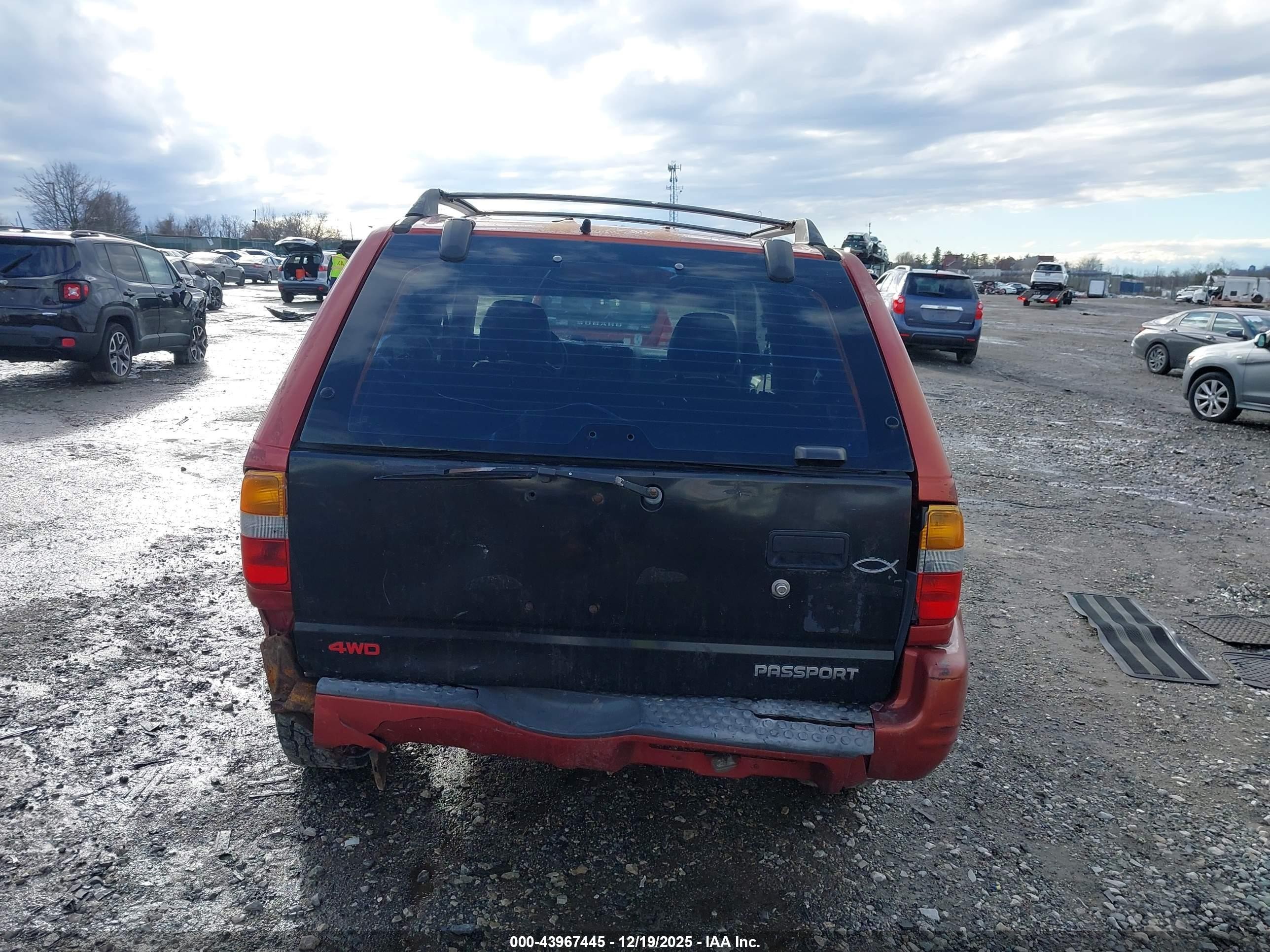 1999 Honda Passport Ex/lx Red vin: 4S6CM58W4X4418235
