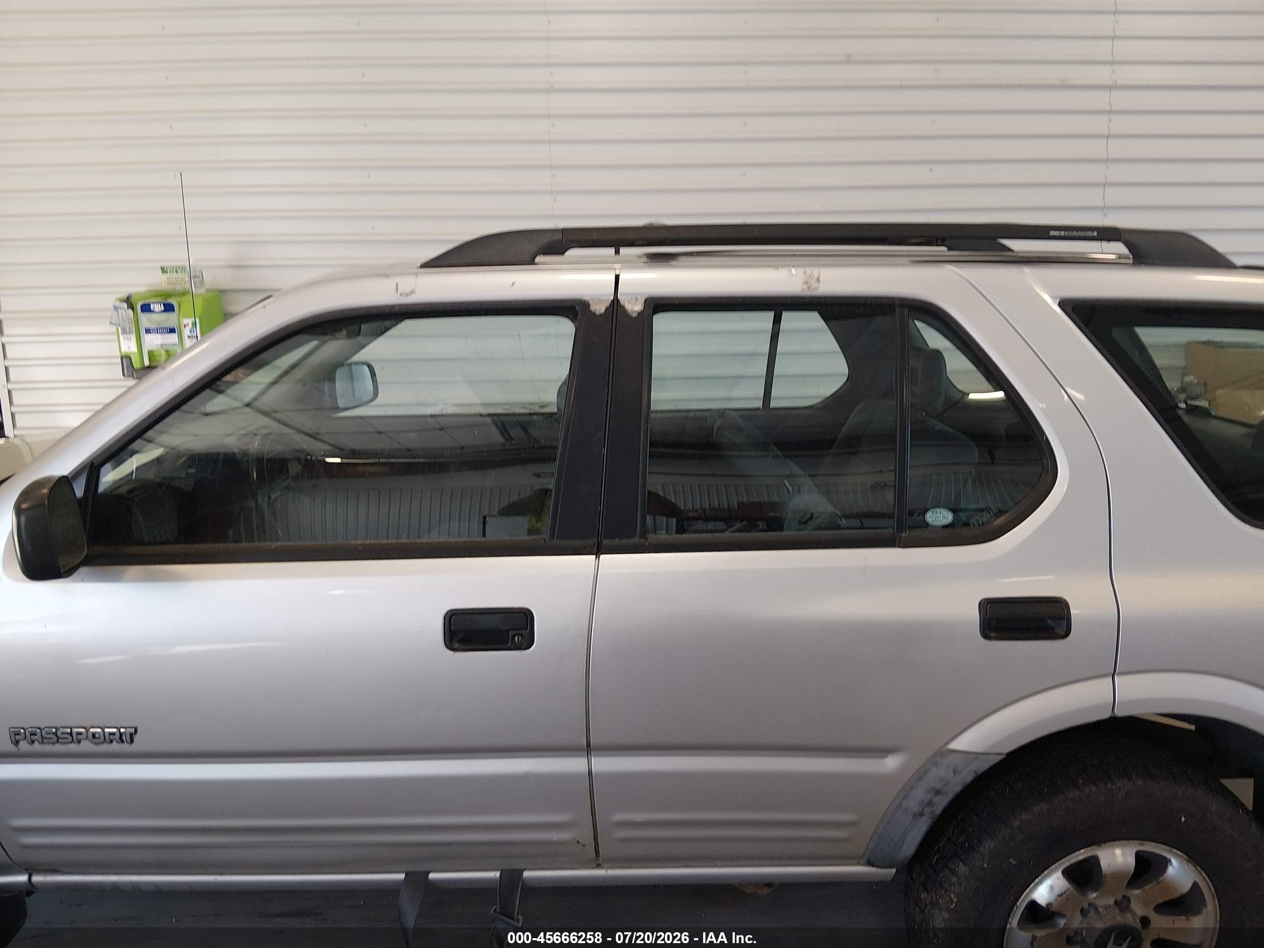 1999 Honda Passport Ex/lx Silver vin: 4S6CM58W4X4427226