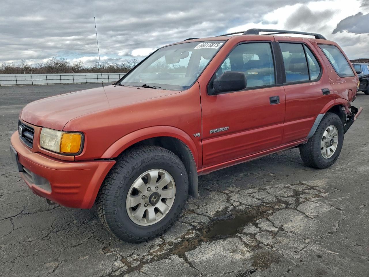 1999 Honda Passport Ex Red vin: 4S6CM58W6X4422139
