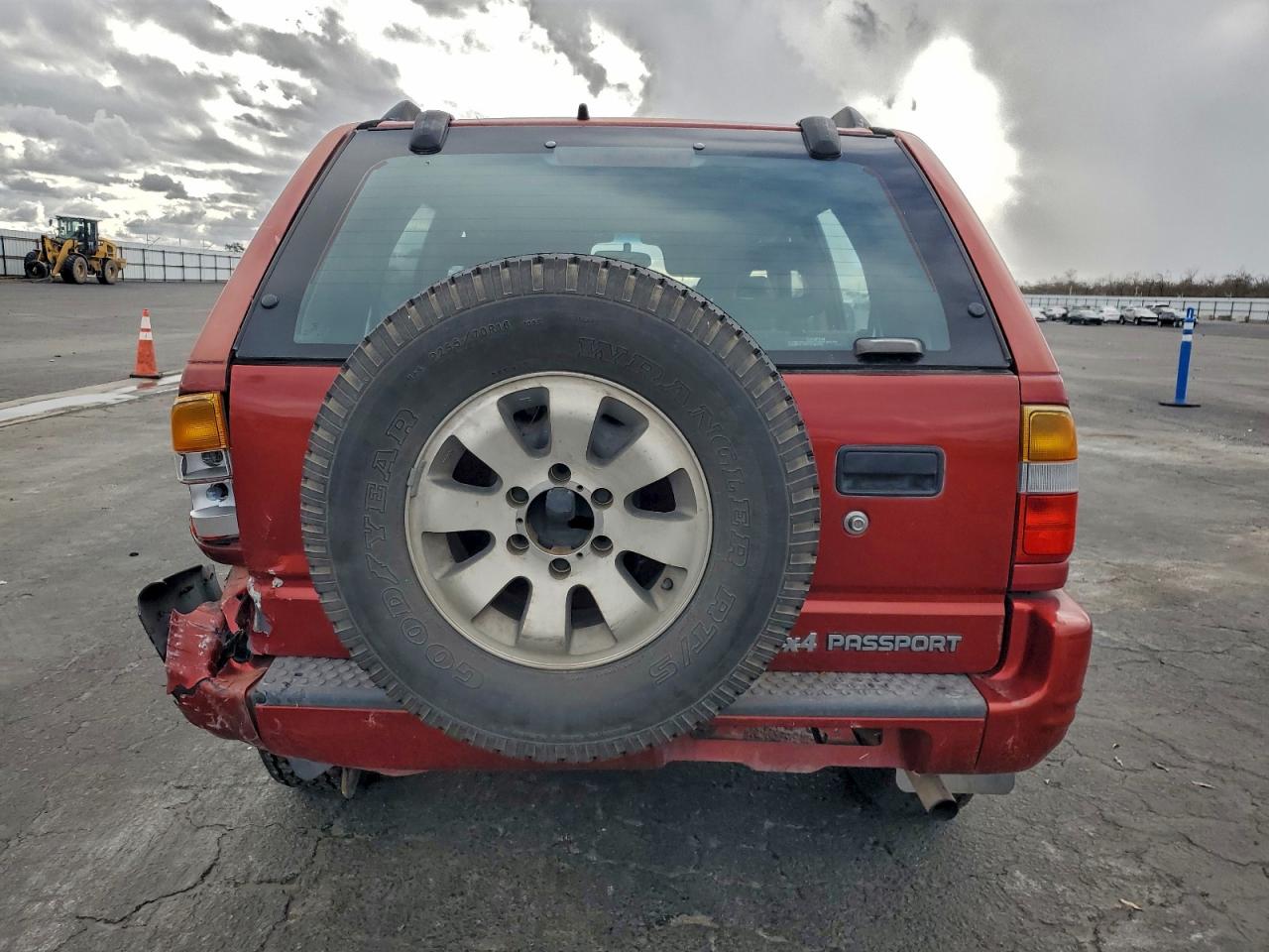 1999 Honda Passport Ex Red vin: 4S6CM58W6X4422139