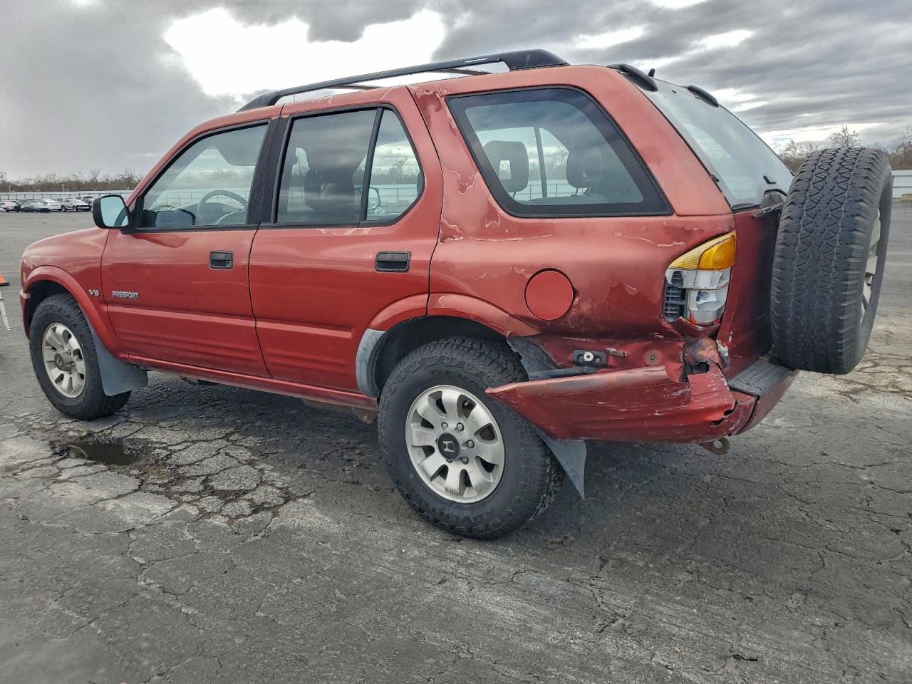 1999 Honda Passport Ex Red vin: 4S6CM58W6X4422139