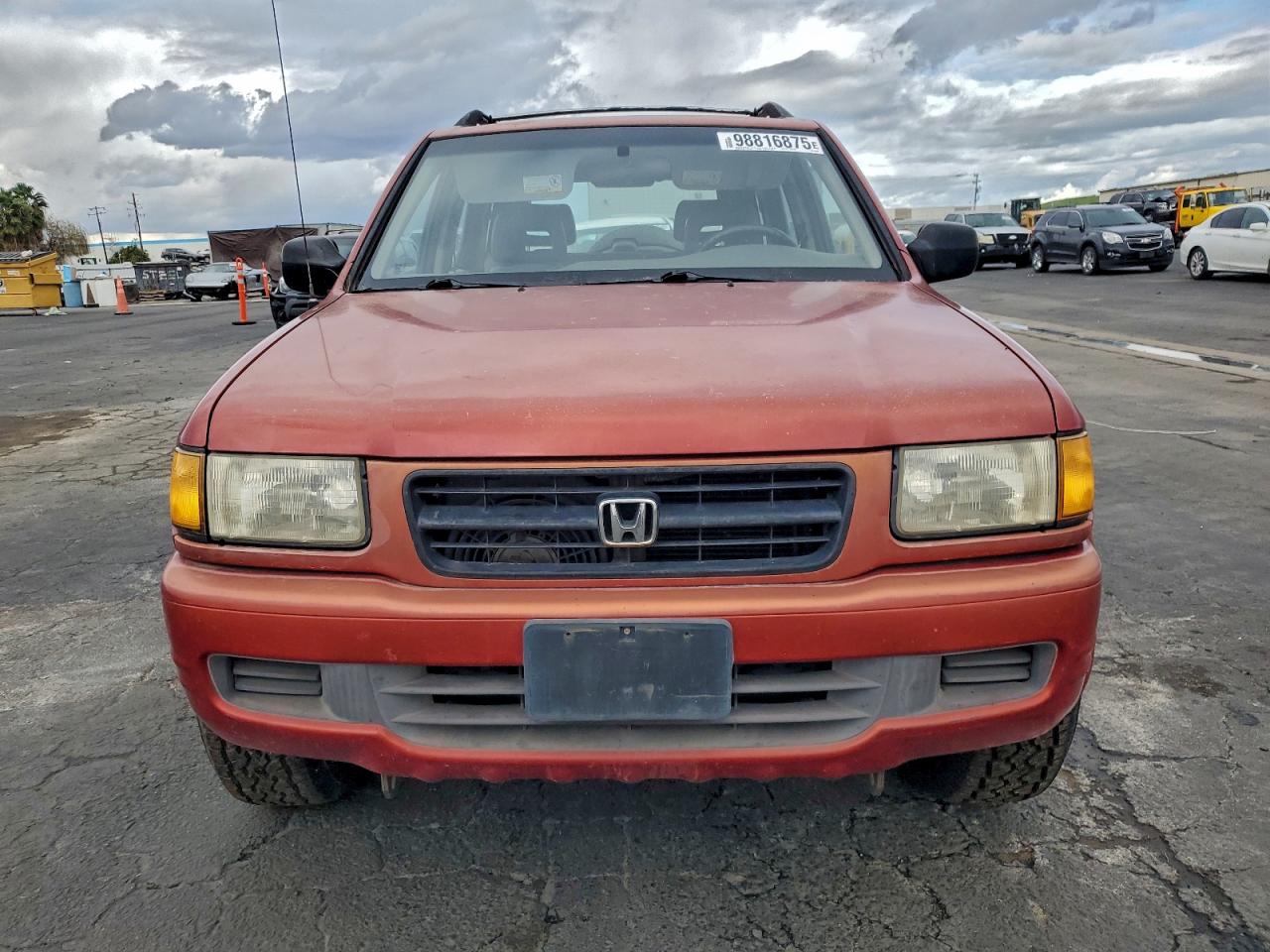 1999 Honda Passport Ex Red vin: 4S6CM58W6X4422139