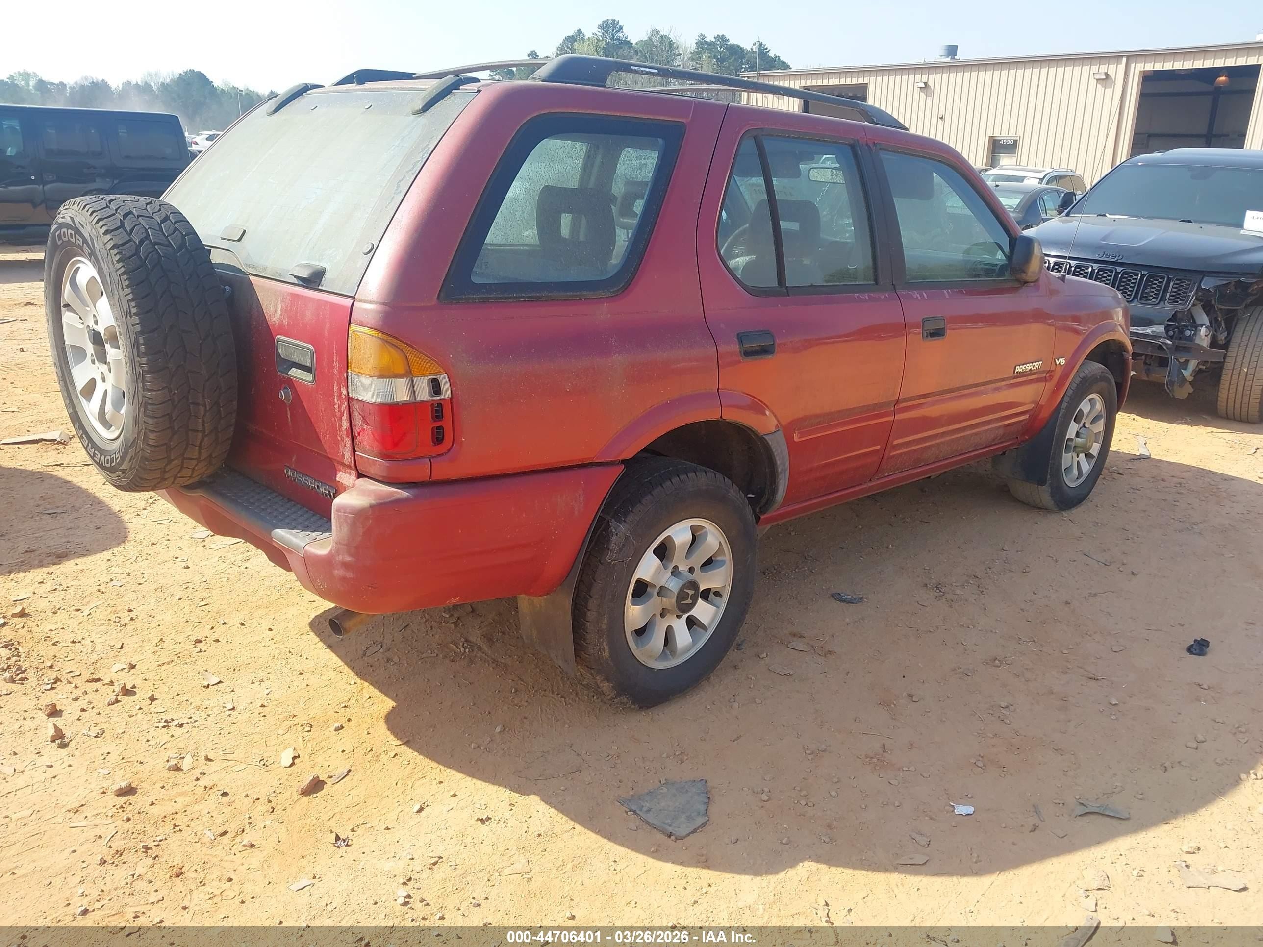 1998 Honda Passport Ex/lx Red vin: 4S6CM58W8W4423758