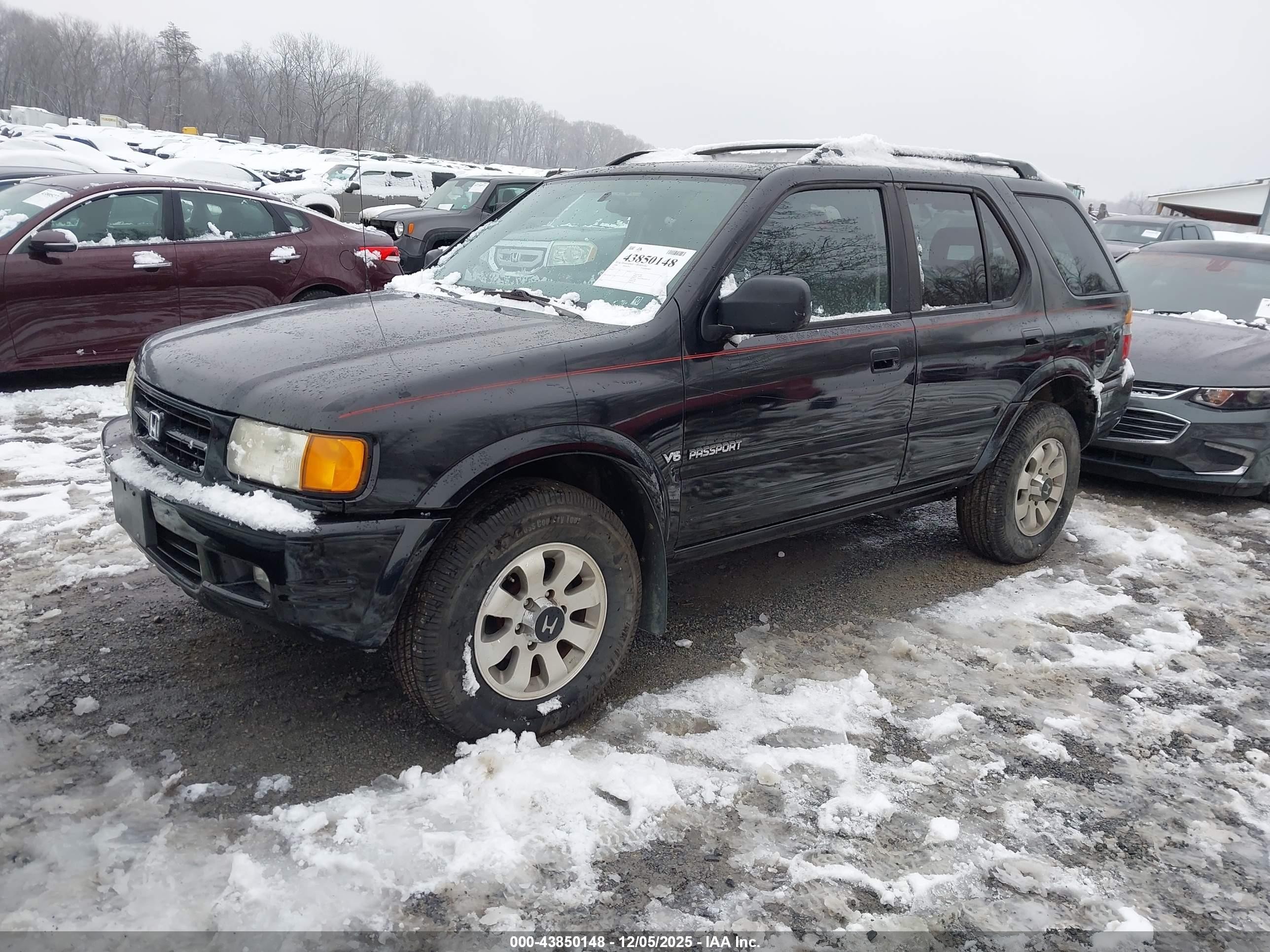 1998 Honda Passport Ex/lx Black vin: 4S6CM58W9W4406919