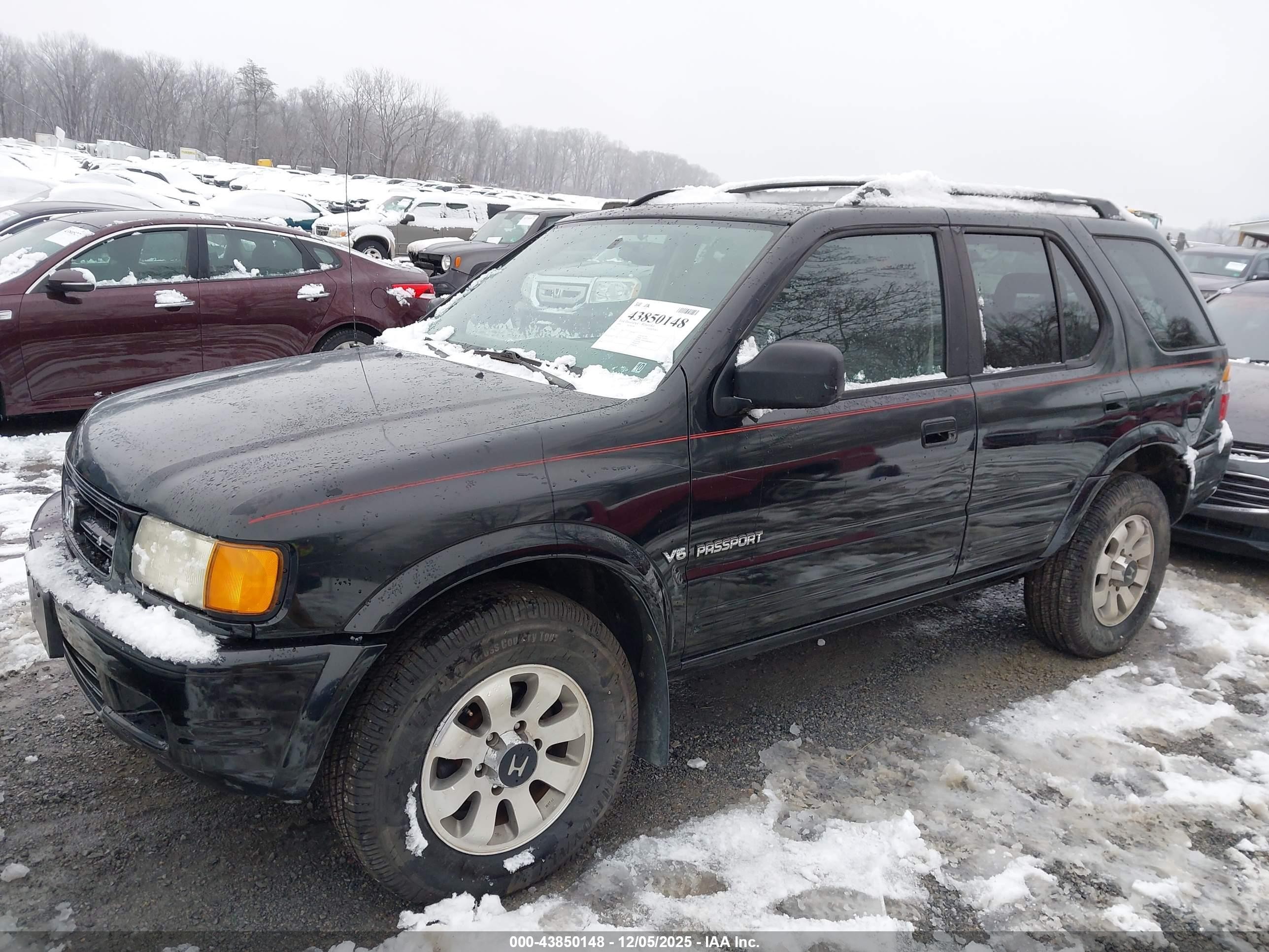 1998 Honda Passport Ex/lx Black vin: 4S6CM58W9W4406919