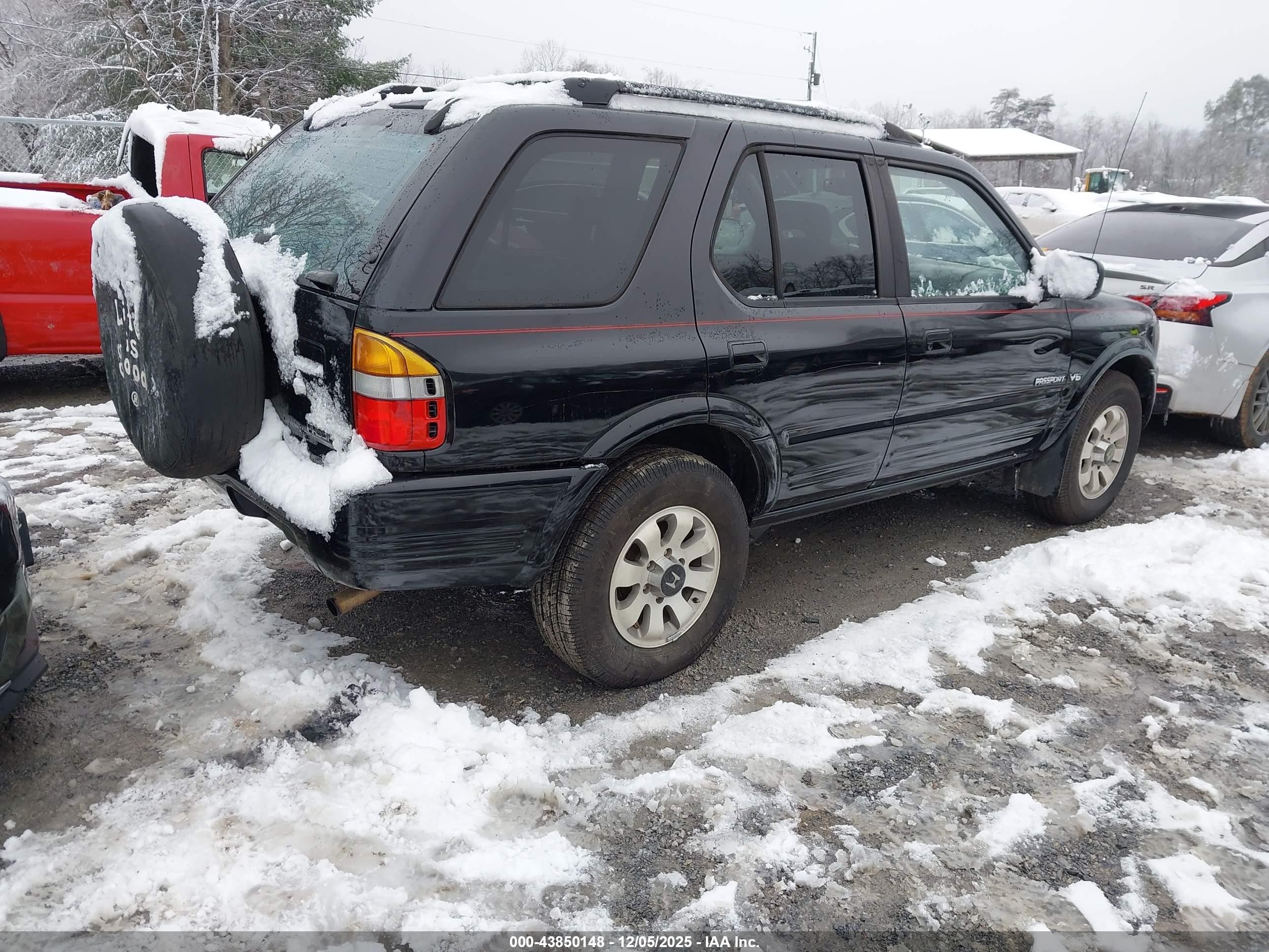 1998 Honda Passport Ex/lx Black vin: 4S6CM58W9W4406919