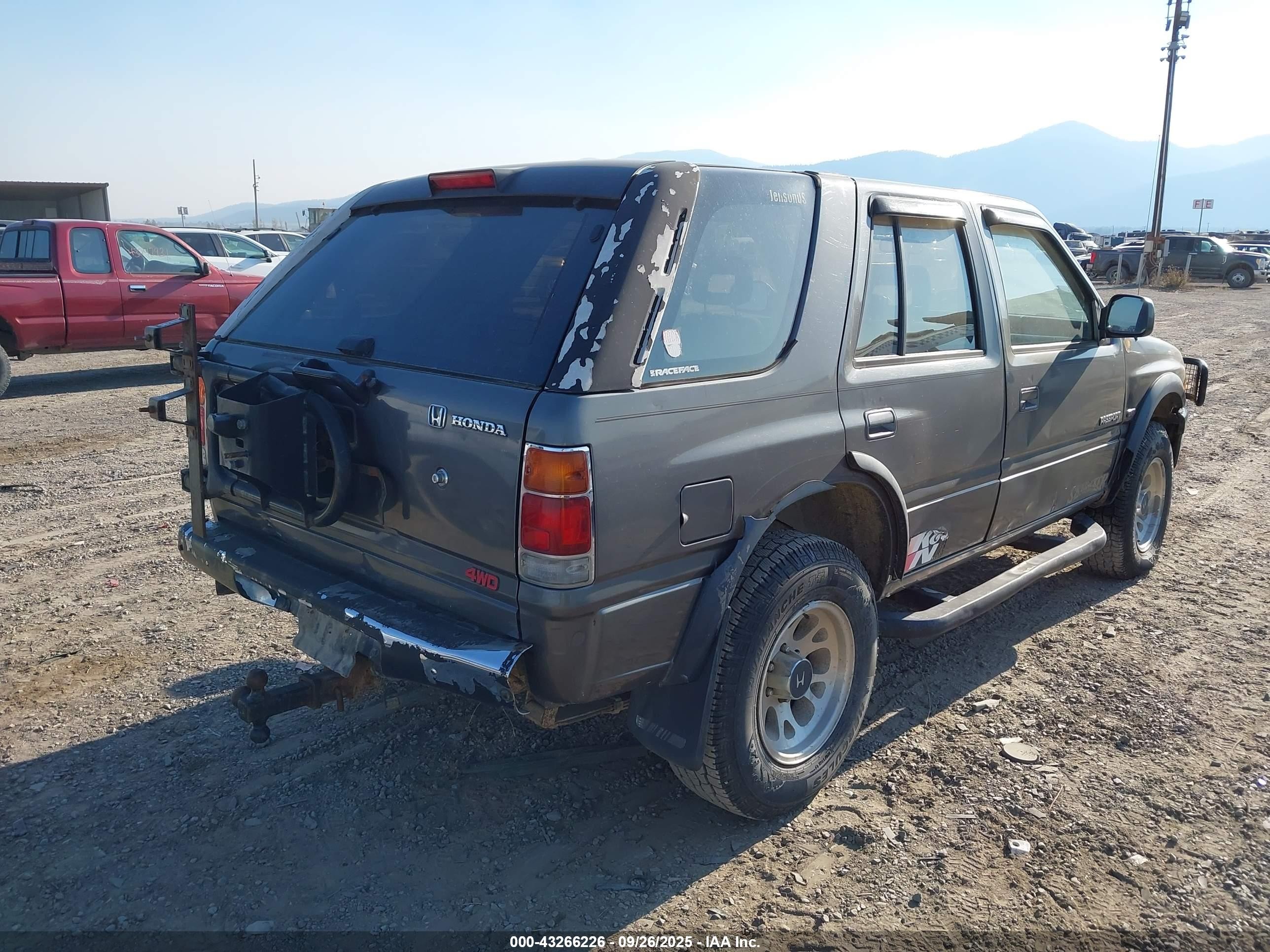 1994 Honda Passport Ex/lx/lxp/ext Gray vin: 4S6CY58V4R4415057