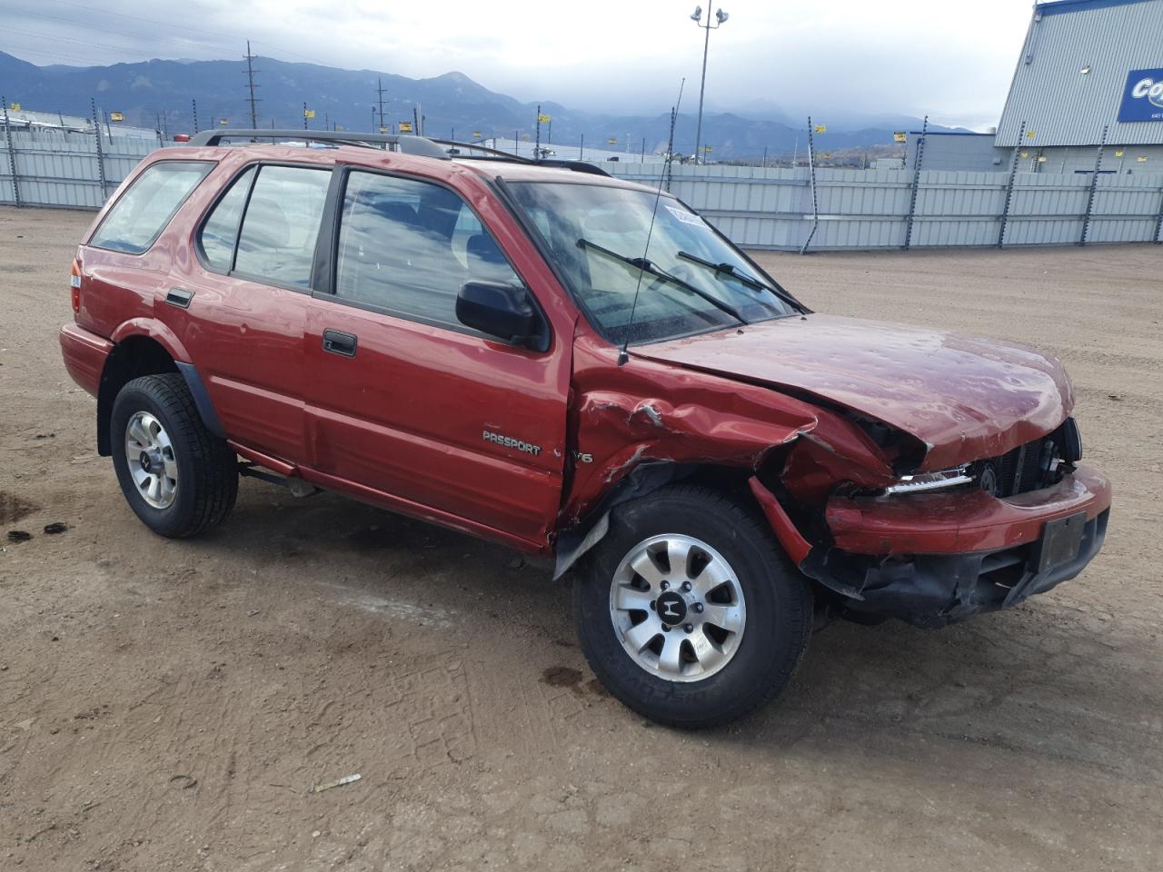 2000 Honda Passport Ex Red vin: 4S6DM58W0Y4417556