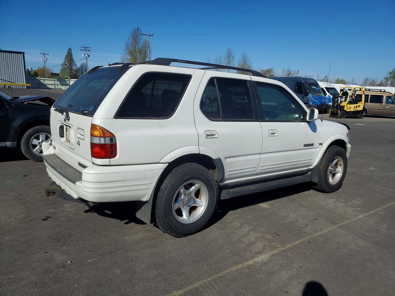2001 Honda Passport Ex White vin: 4S6DM58W214400540