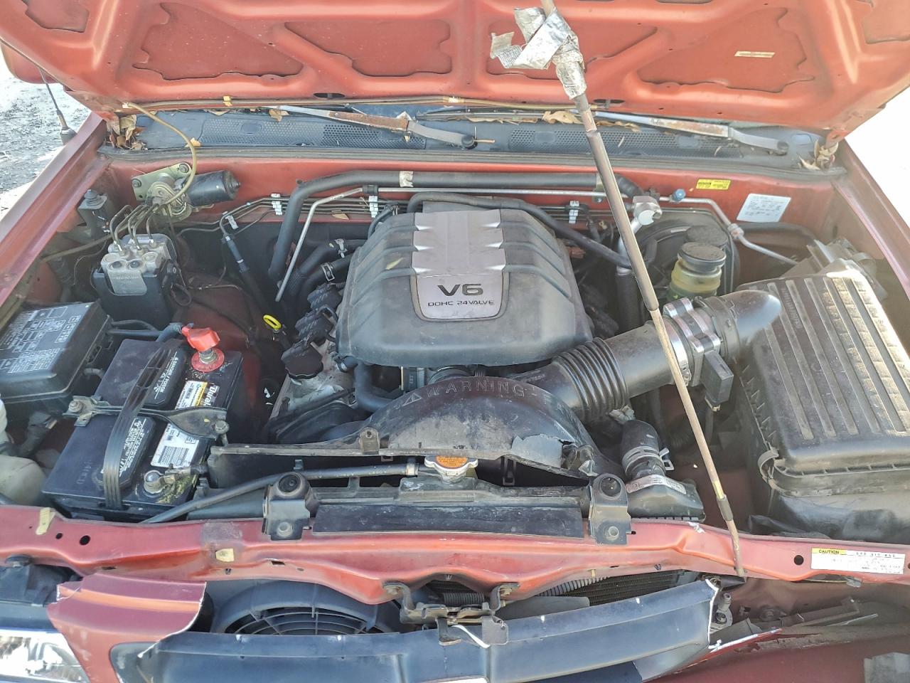 2001 Honda Passport Ex Red vin: 4S6DM58W414401480
