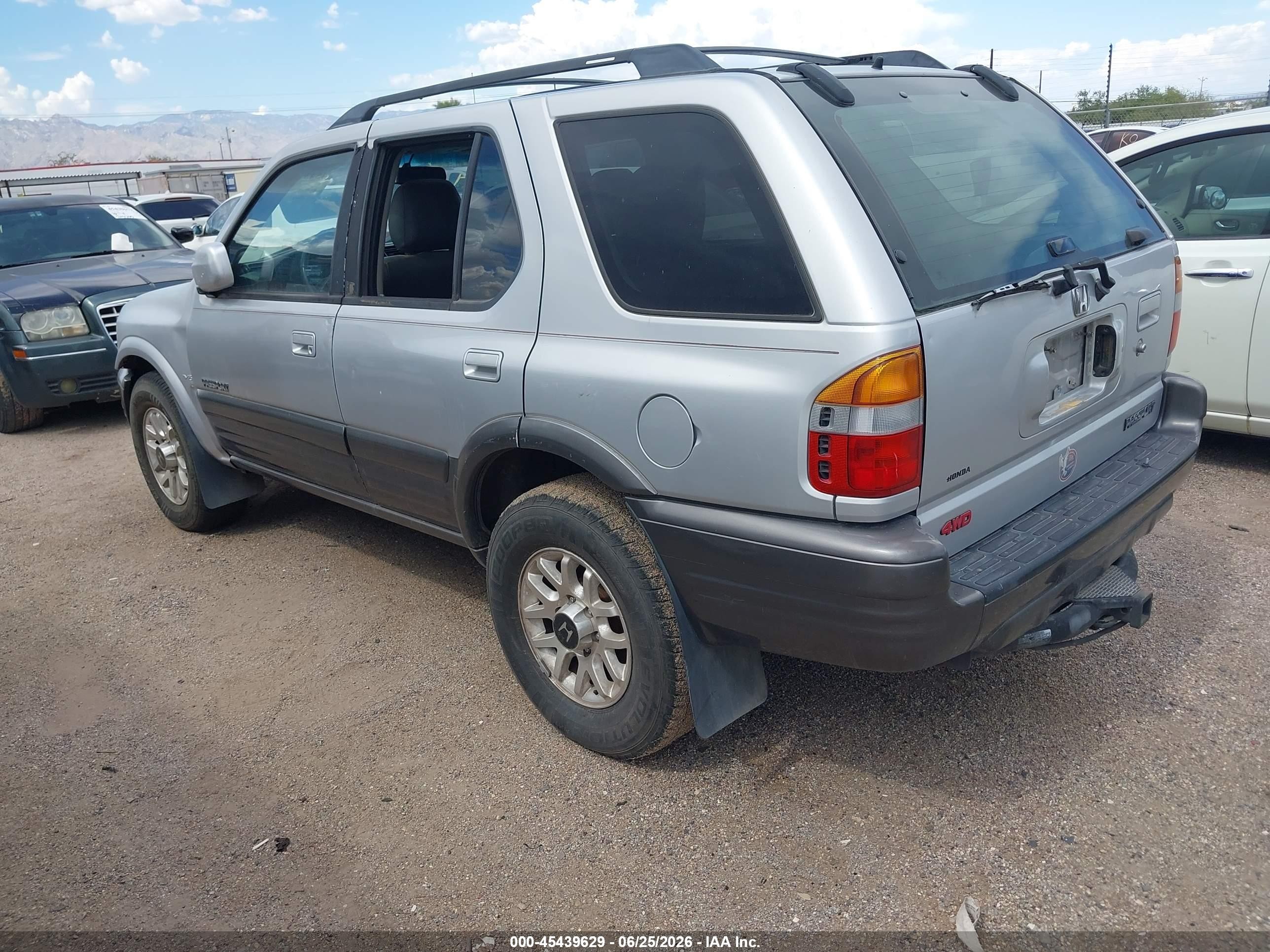 2000 Honda Passport Ex/lx Silver vin: 4S6DM58W4Y4407628