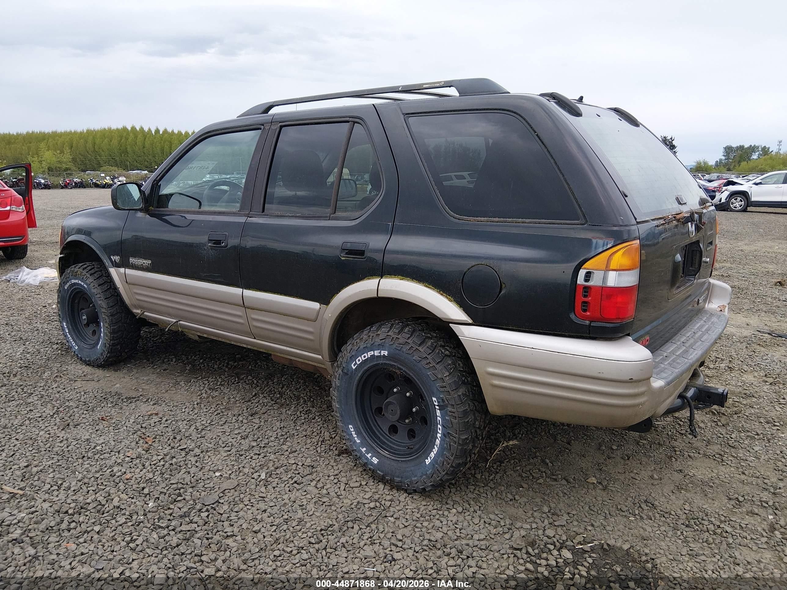 2001 Honda Passport Ex/lx Black vin: 4S6DM58W514414058
