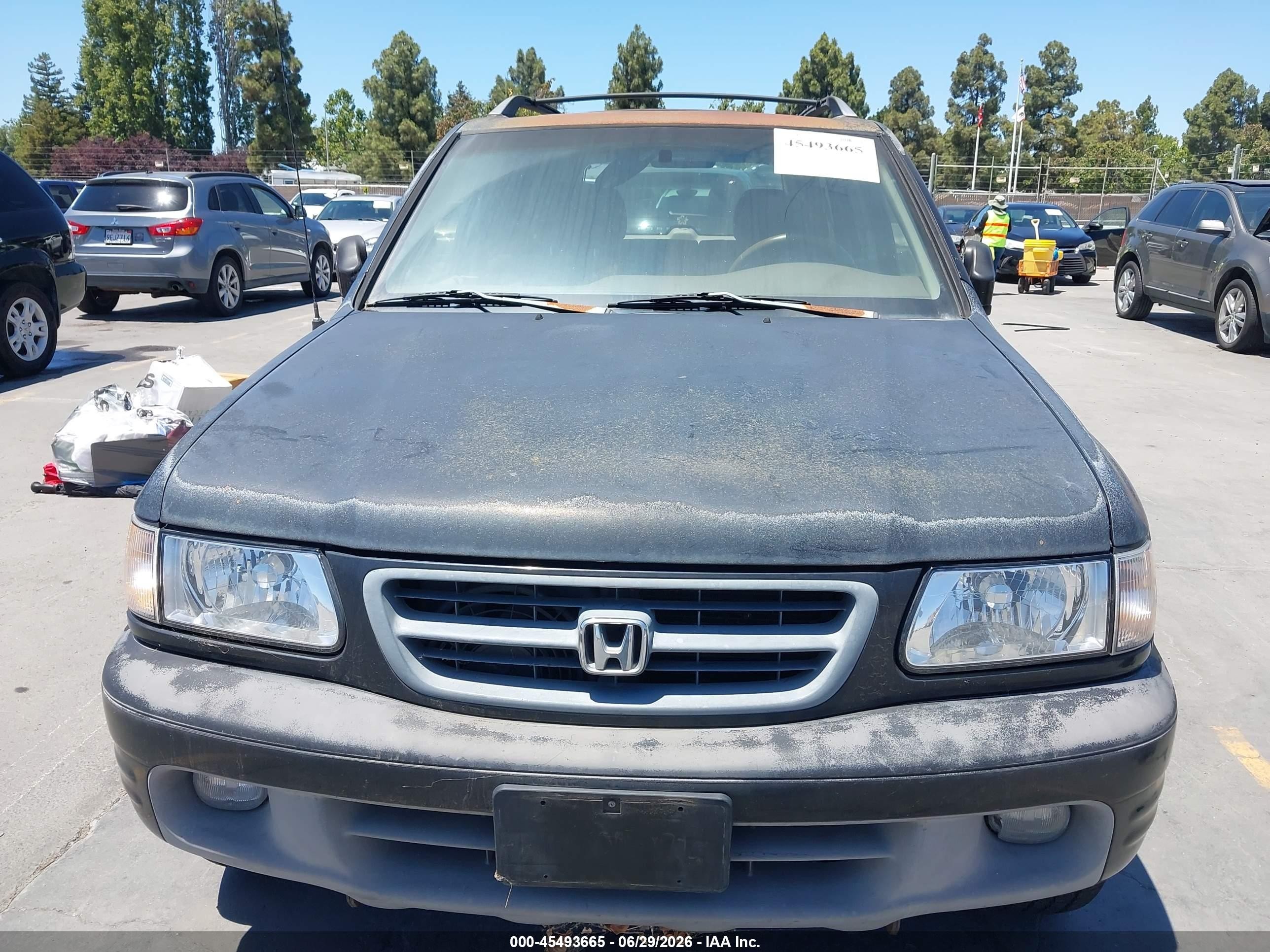 2000 Honda Passport Ex/lx Black vin: 4S6DM58W7Y4402892