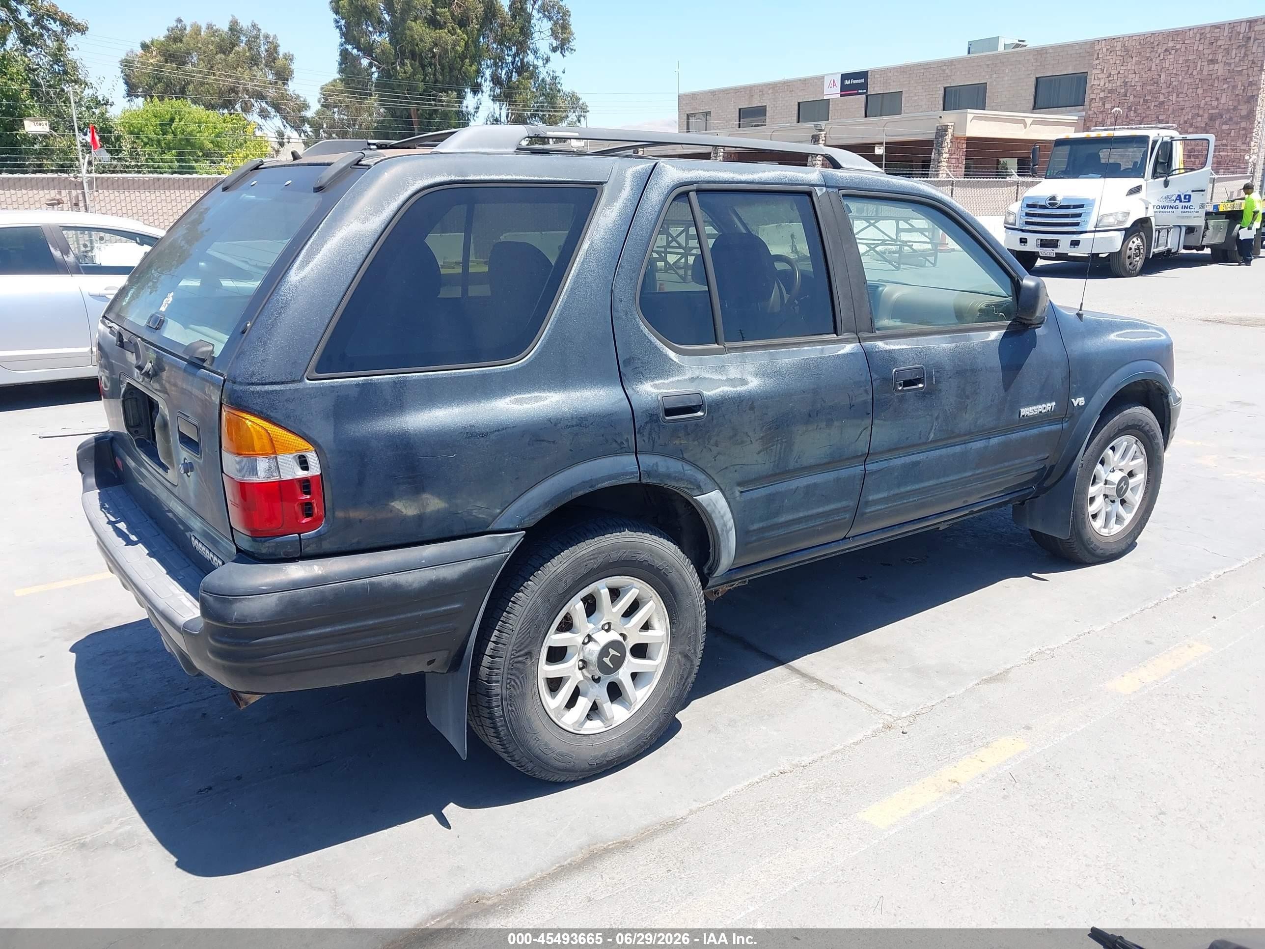 2000 Honda Passport Ex/lx Black vin: 4S6DM58W7Y4402892