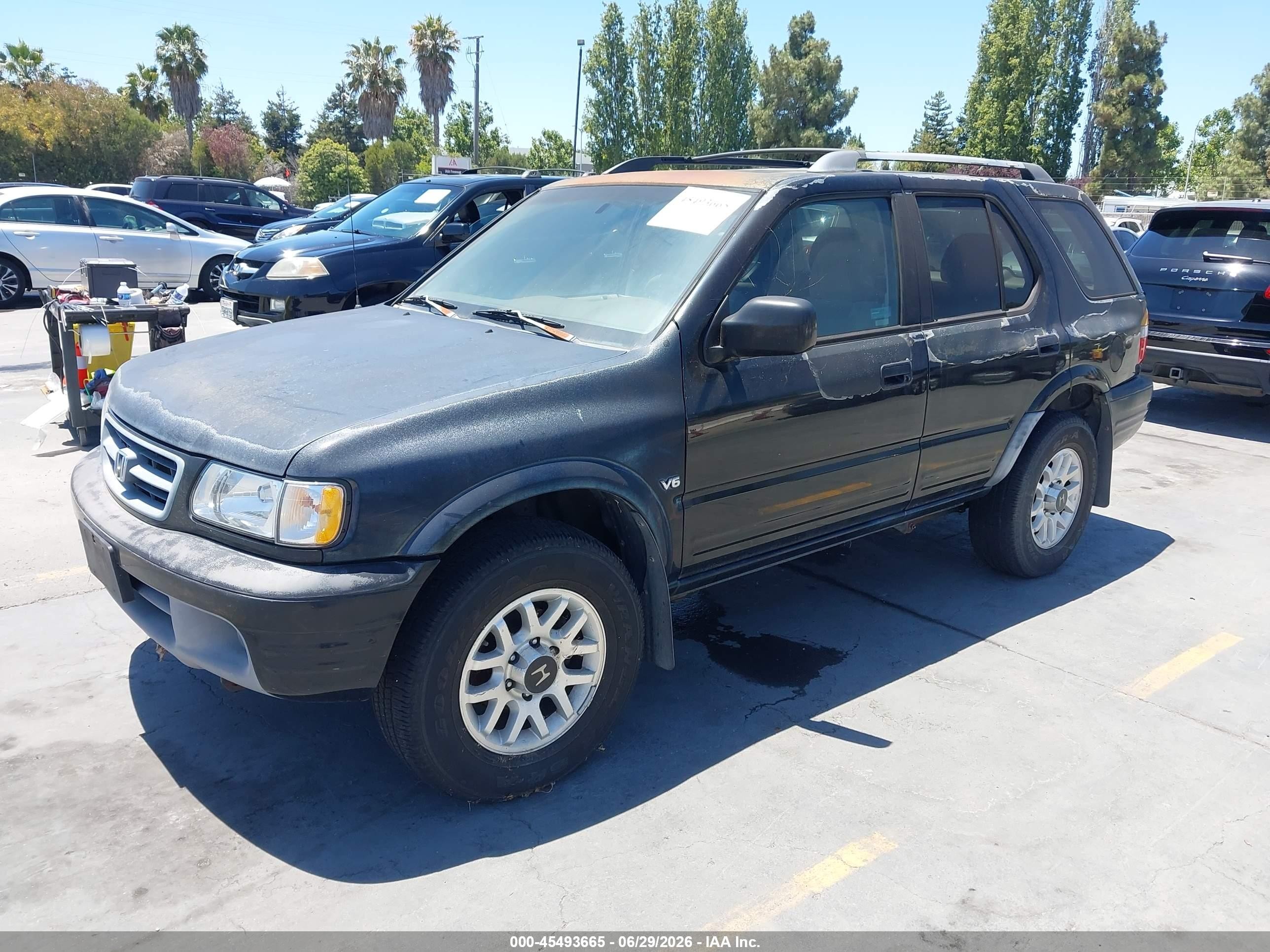 2000 Honda Passport Ex/lx Black vin: 4S6DM58W7Y4402892