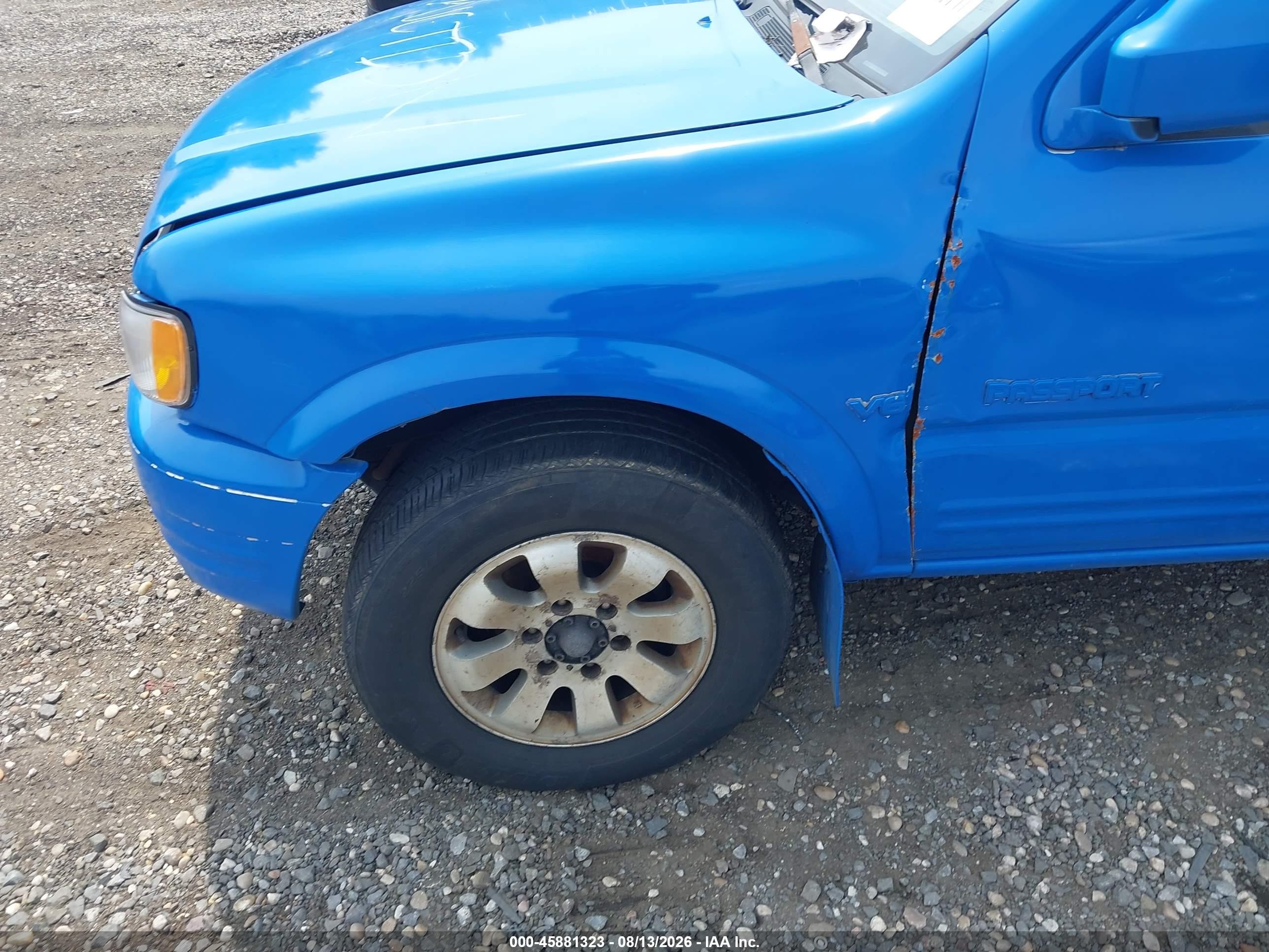 2001 Honda Passport Ex/lx Blue vin: 4S6DM58W914410837