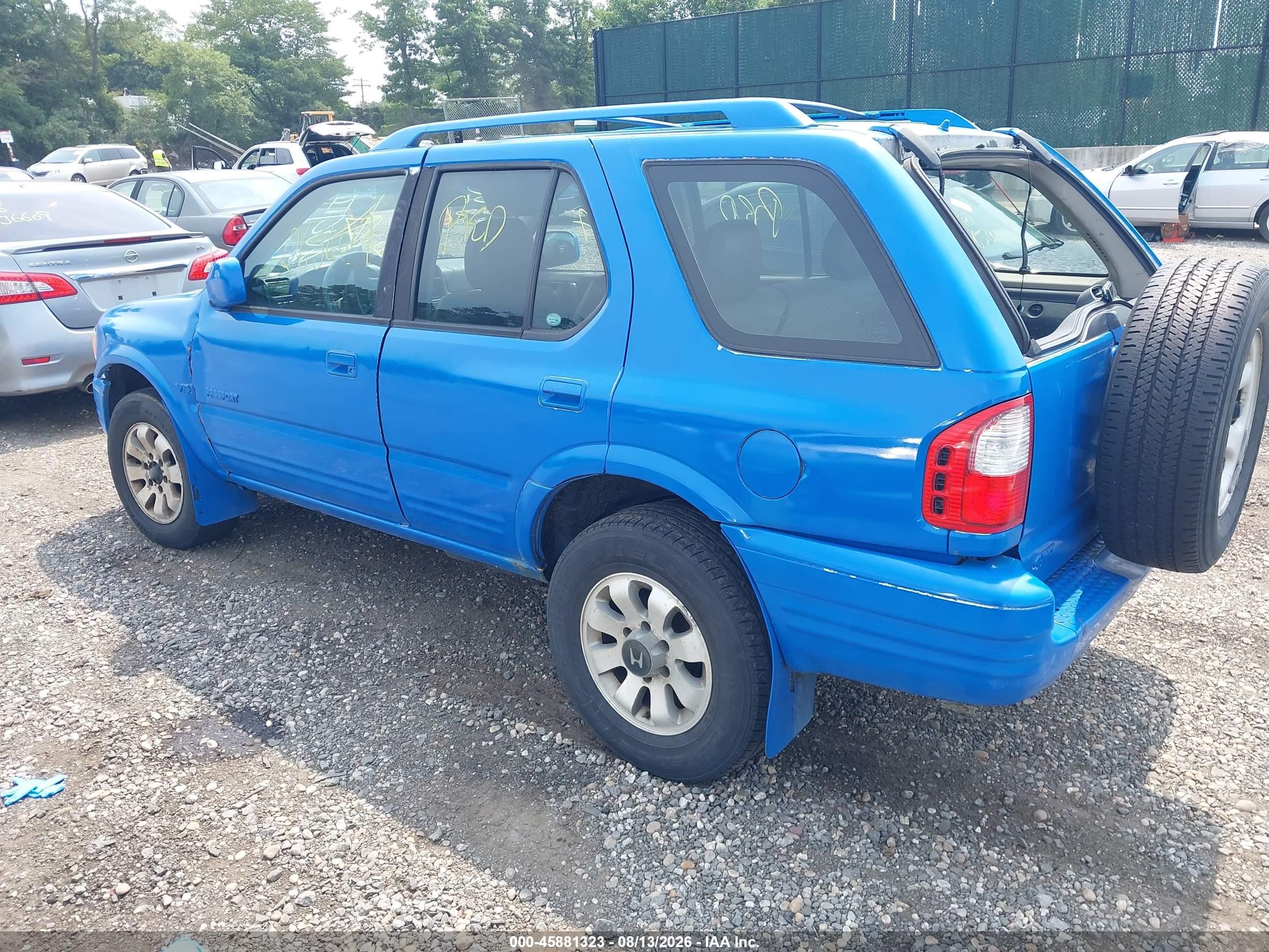 2001 Honda Passport Ex/lx Blue vin: 4S6DM58W914410837