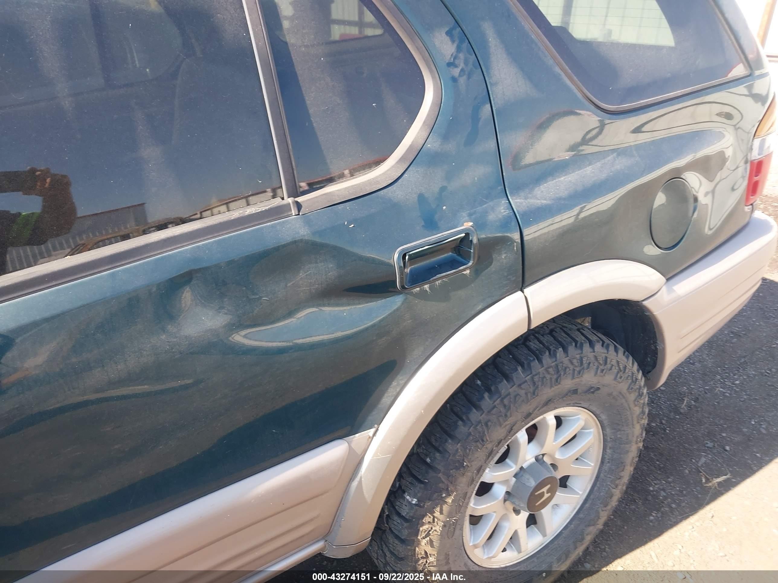 2001 Honda Passport Ex/lx Green vin: 4S6DM58WX14406005
