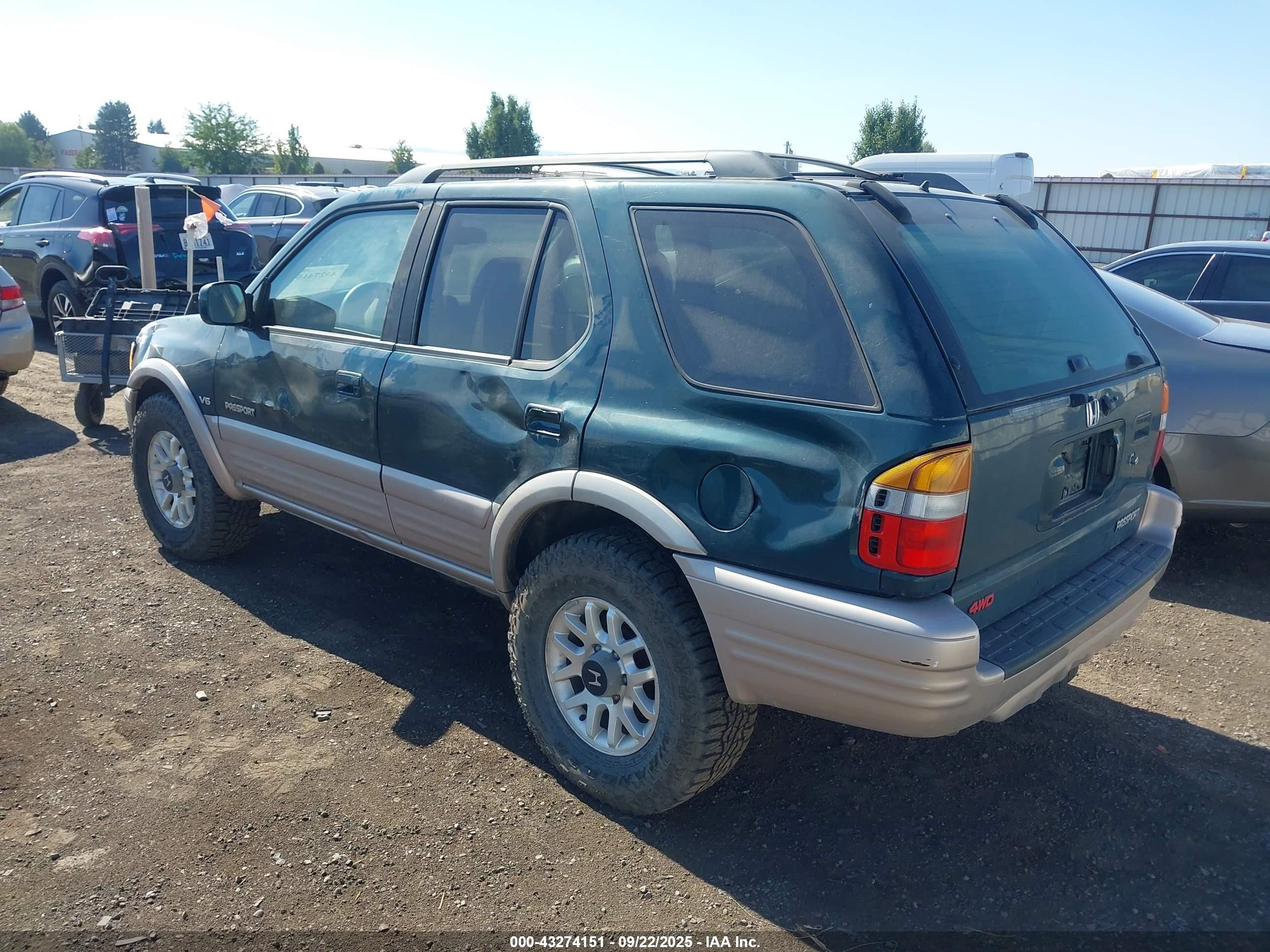 2001 Honda Passport Ex/lx Green vin: 4S6DM58WX14406005