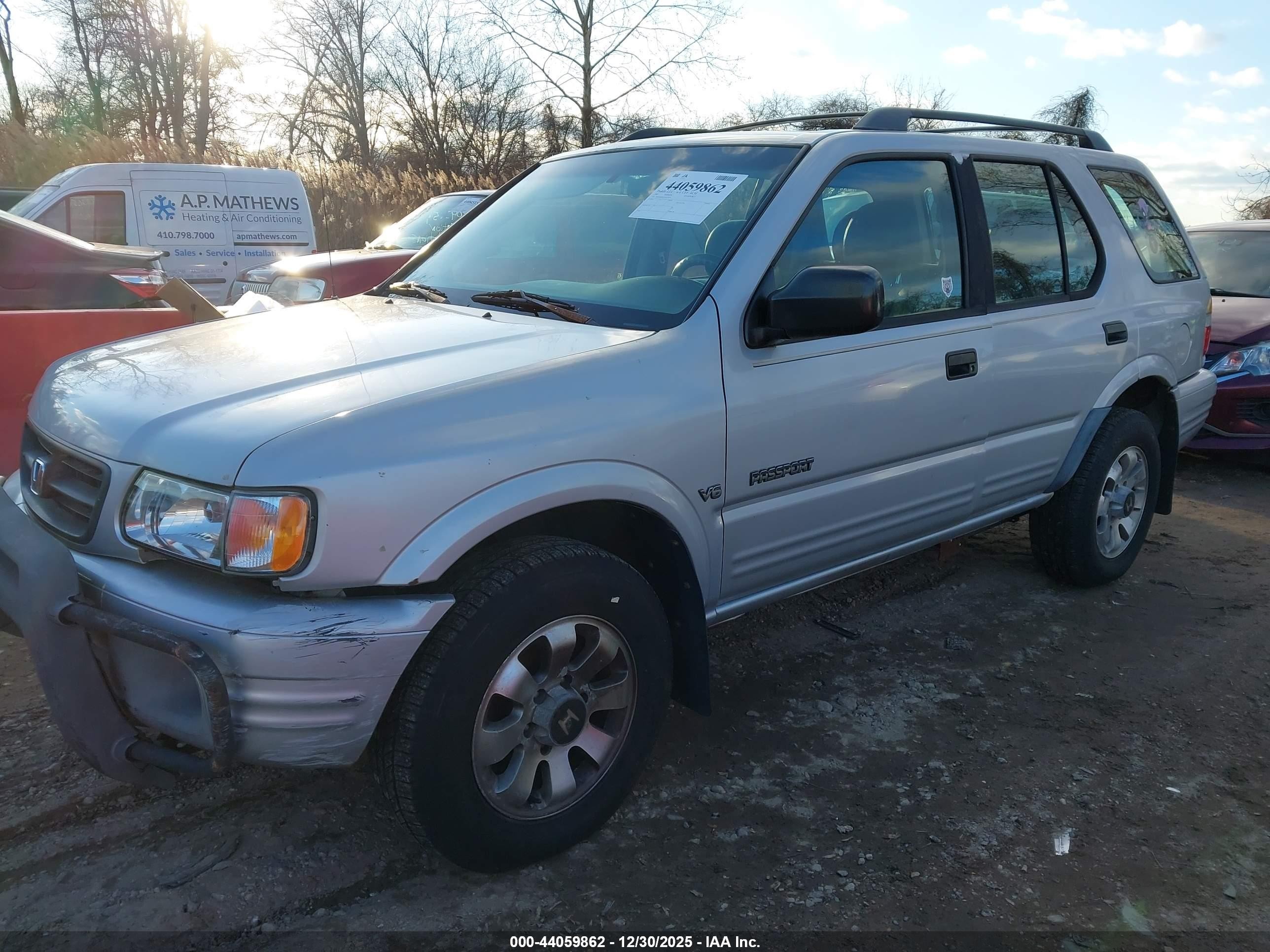 2001 Honda Passport Ex/lx Silver vin: 4S6DM58WX14412676