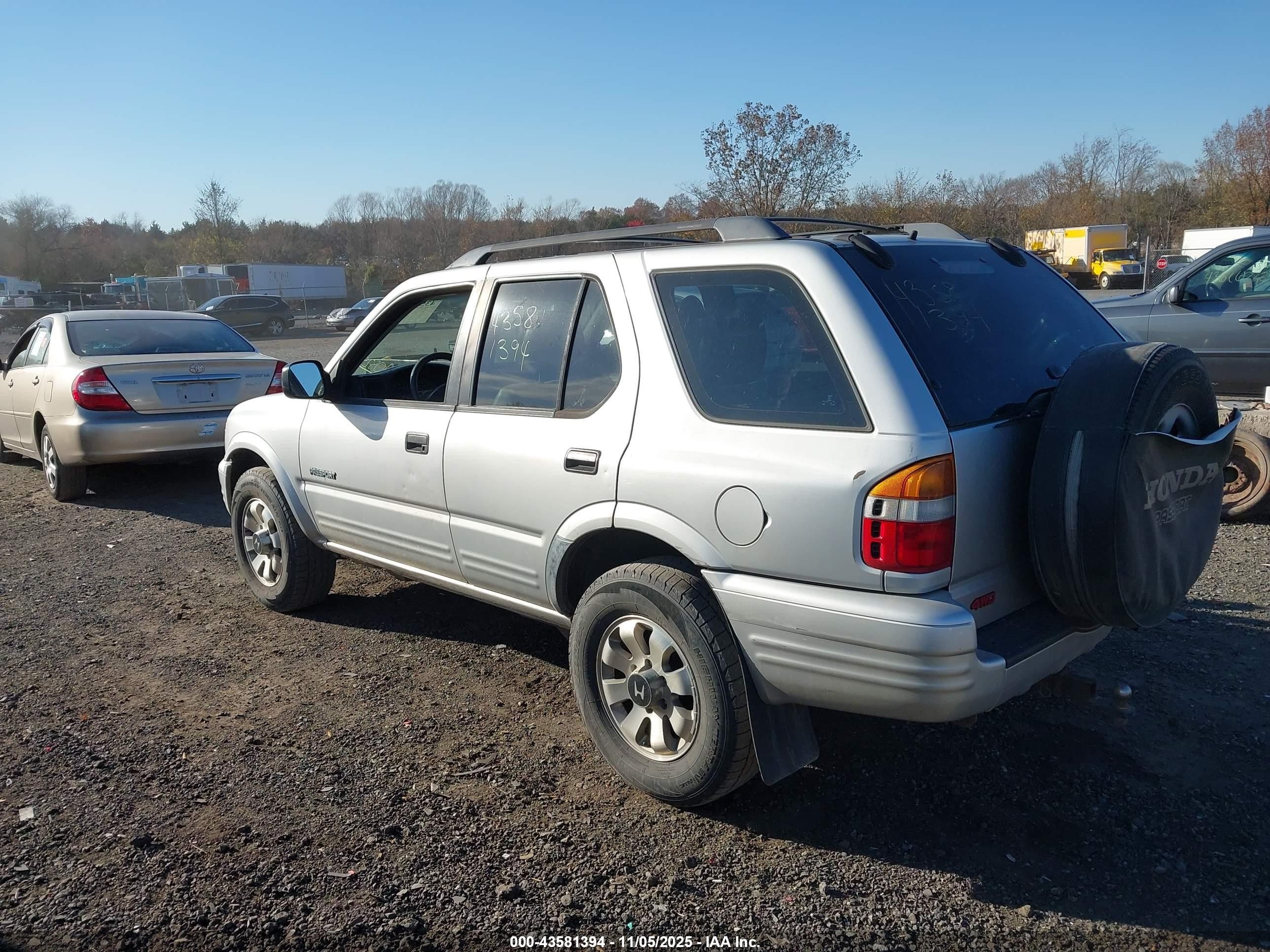 2000 Honda Passport Ex/lx Gray vin: 4S6DM58WXY4405253