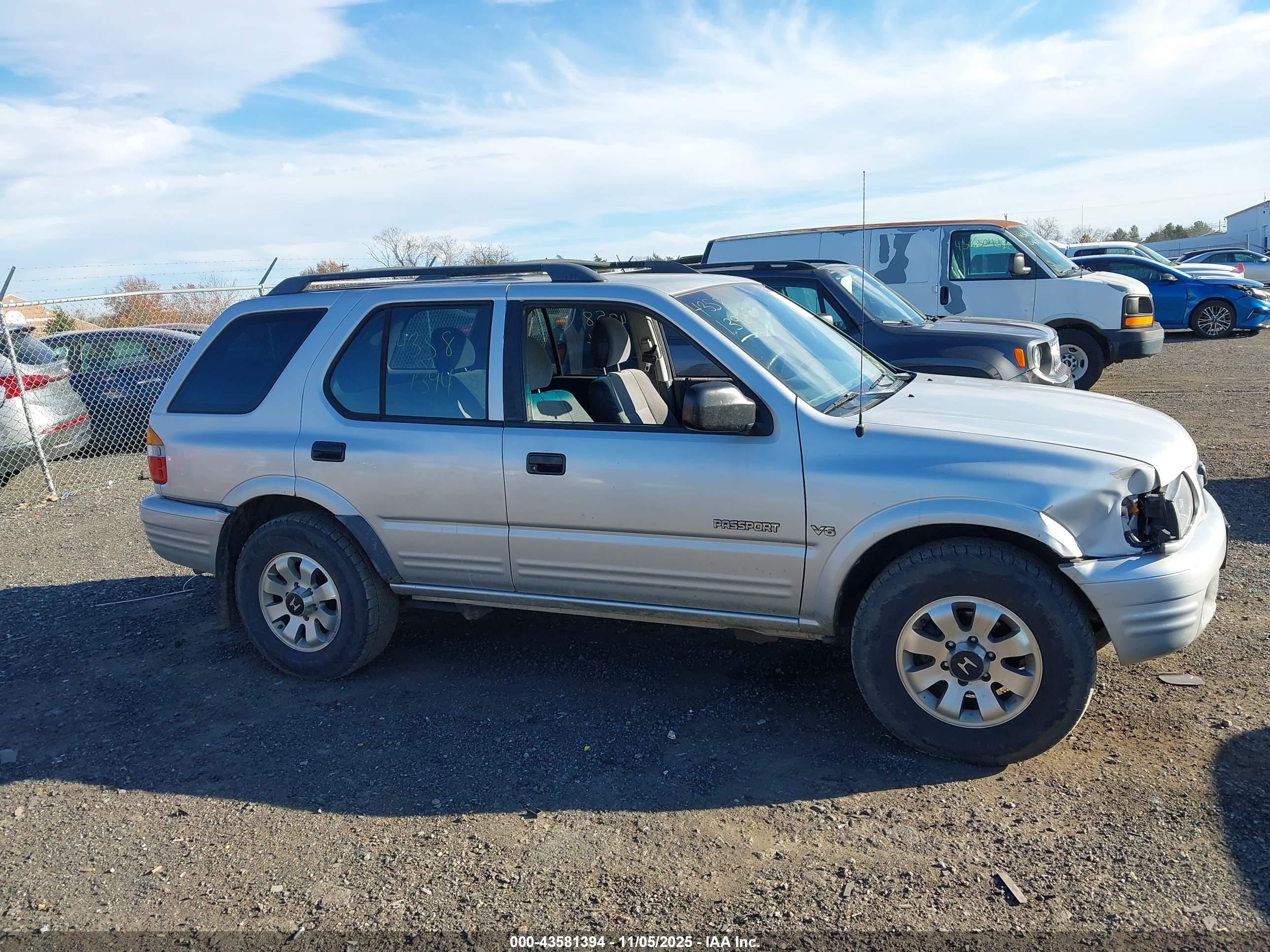 2000 Honda Passport Ex/lx Gray vin: 4S6DM58WXY4405253