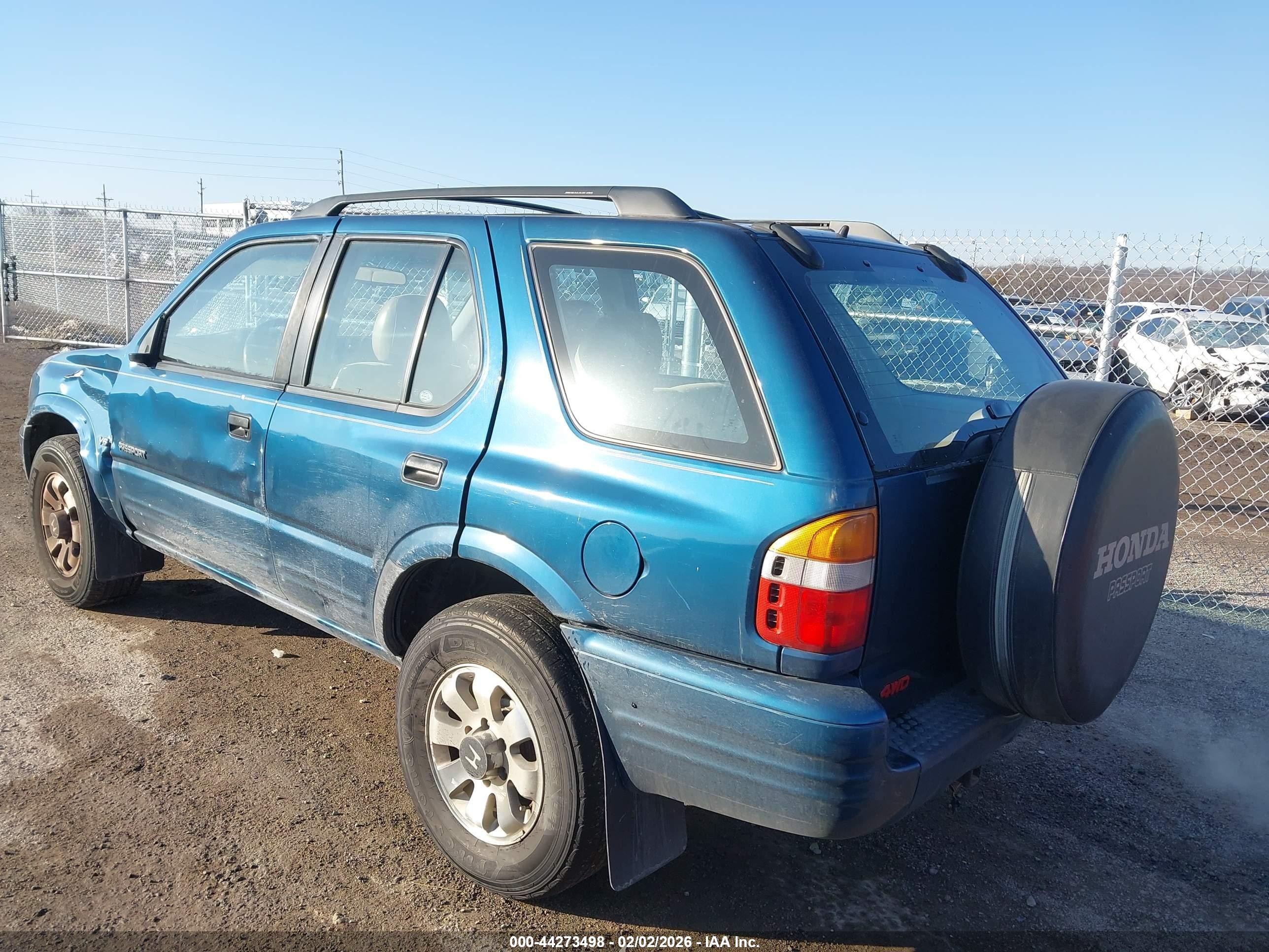 2000 Honda Passport Ex/lx Light Blue vin: 4S6DM58WXY4409397