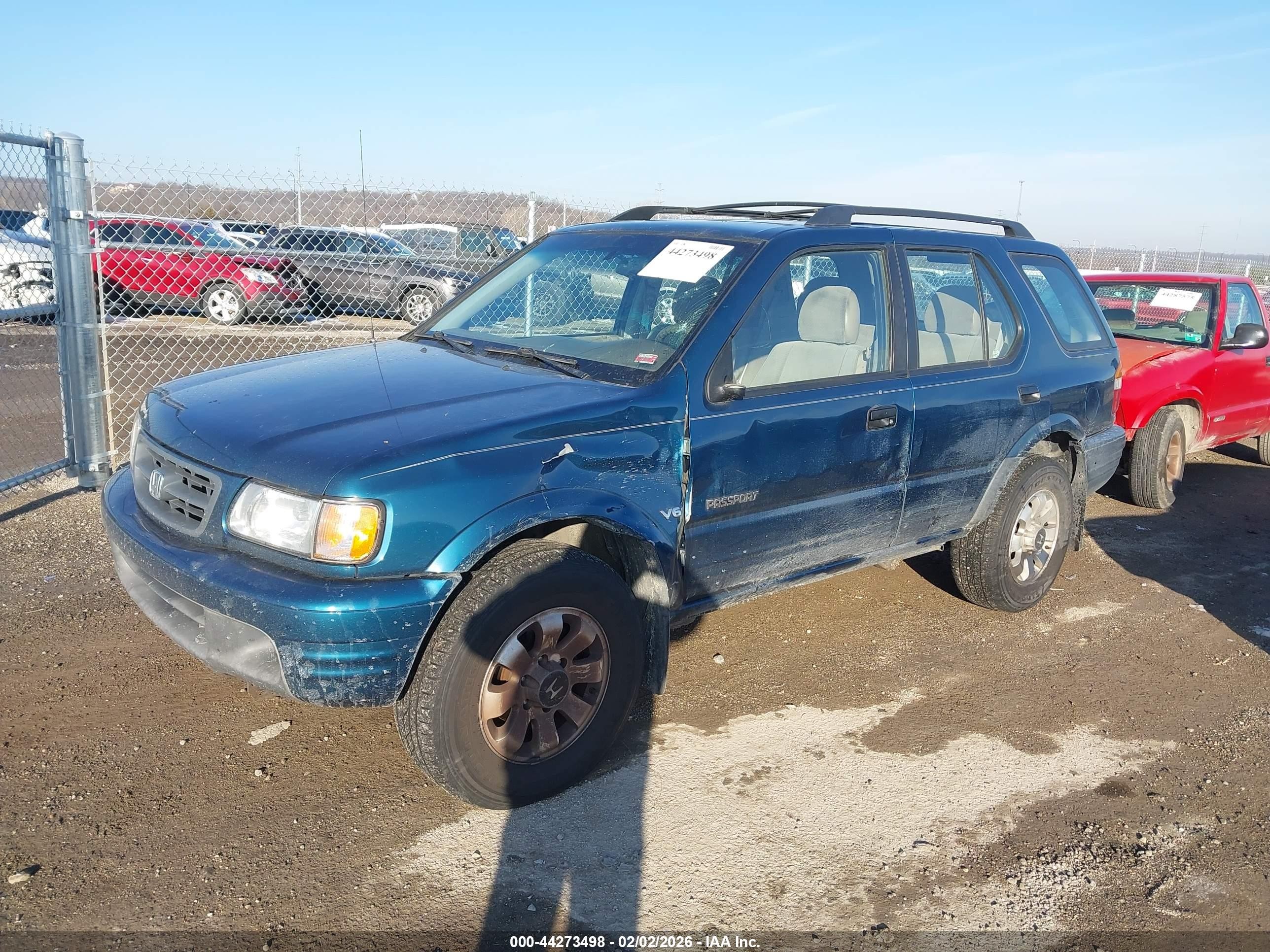 2000 Honda Passport Ex/lx Light Blue vin: 4S6DM58WXY4409397