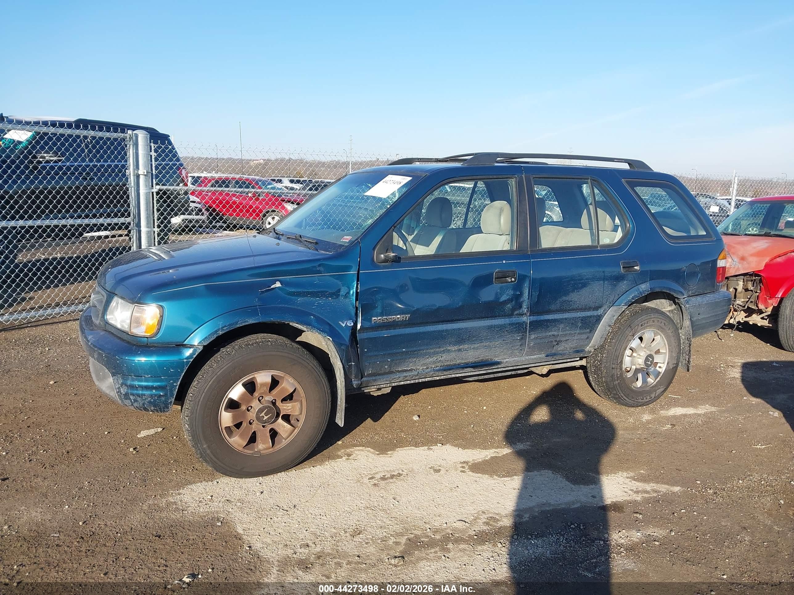 2000 Honda Passport Ex/lx Light Blue vin: 4S6DM58WXY4409397