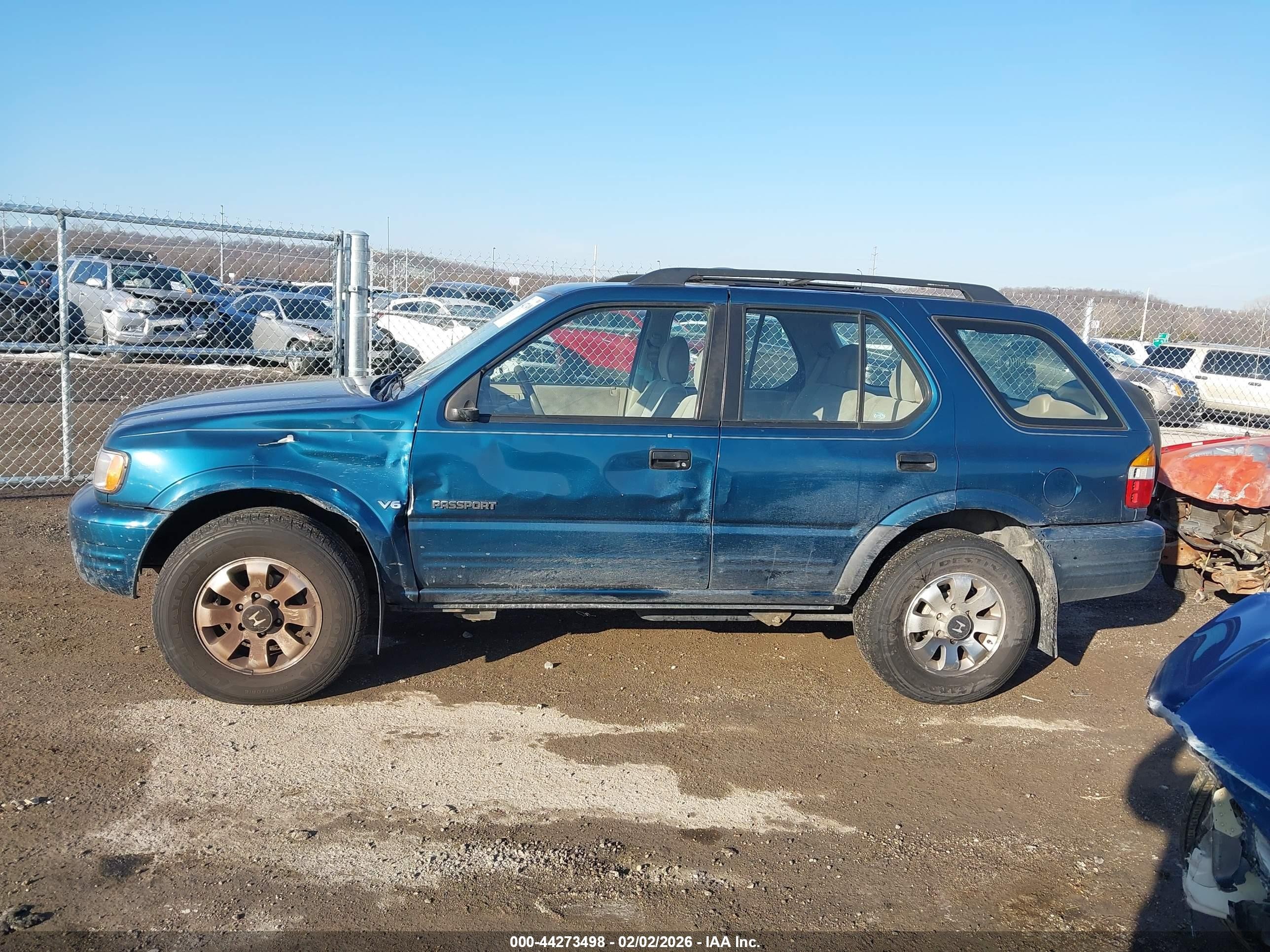 2000 Honda Passport Ex/lx Light Blue vin: 4S6DM58WXY4409397