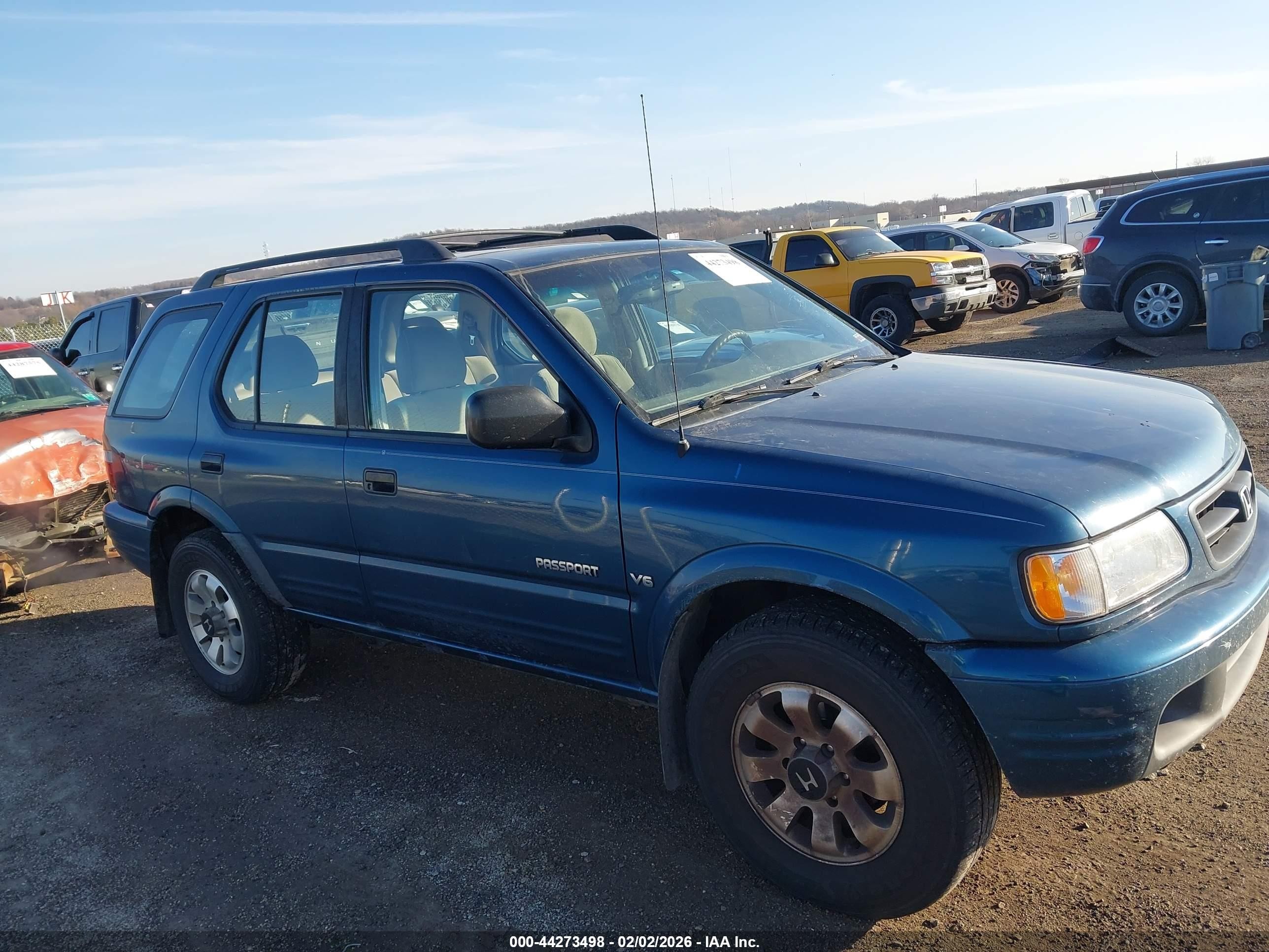 2000 Honda Passport Ex/lx Light Blue vin: 4S6DM58WXY4409397