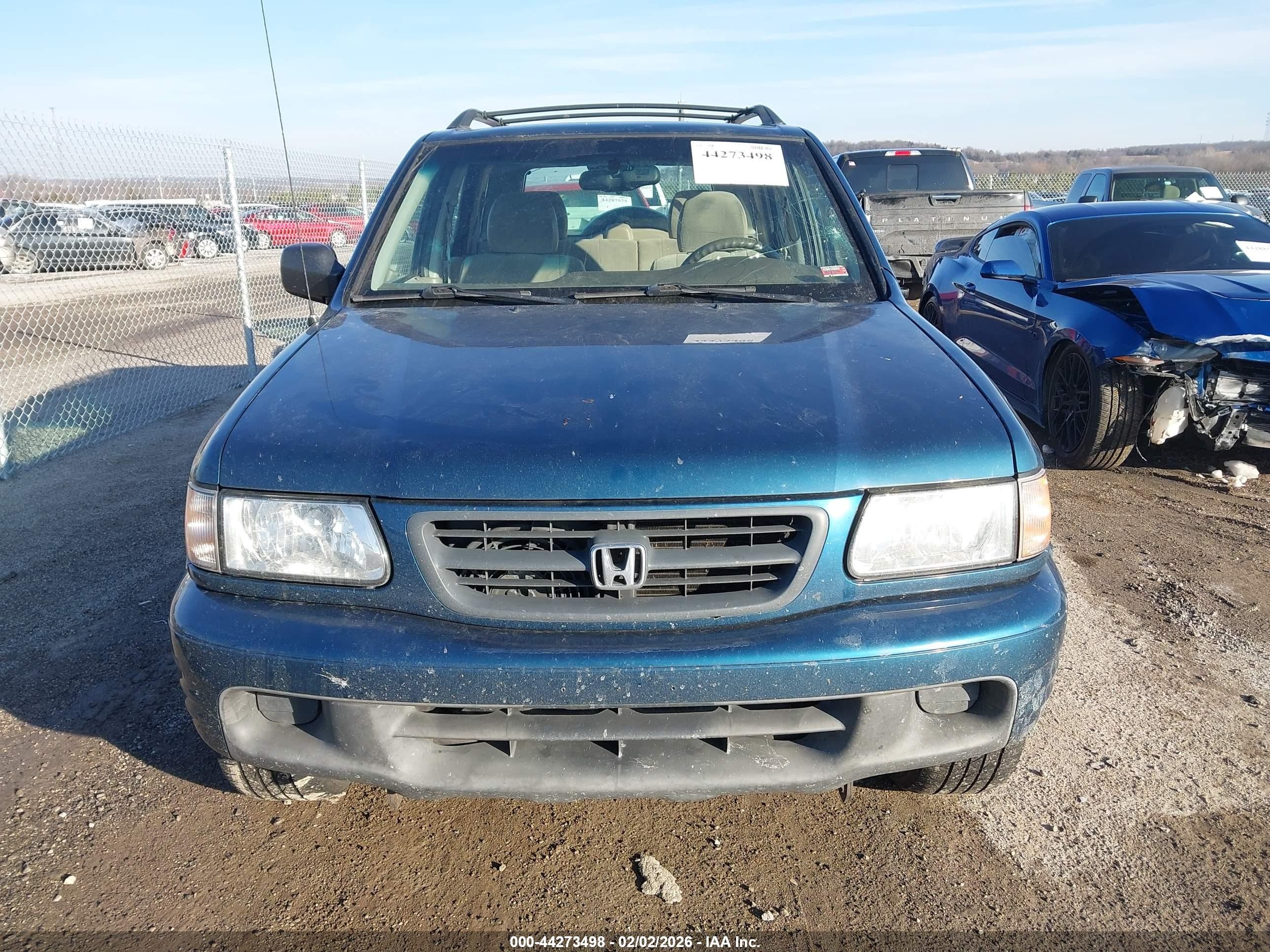 2000 Honda Passport Ex/lx Light Blue vin: 4S6DM58WXY4409397