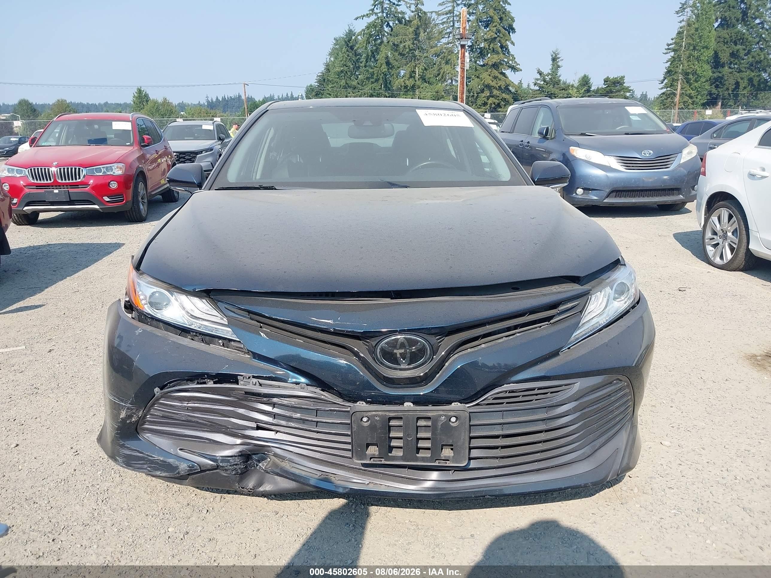2019 Toyota Camry Xle Blue vin: 4T1B11HK2KU740660