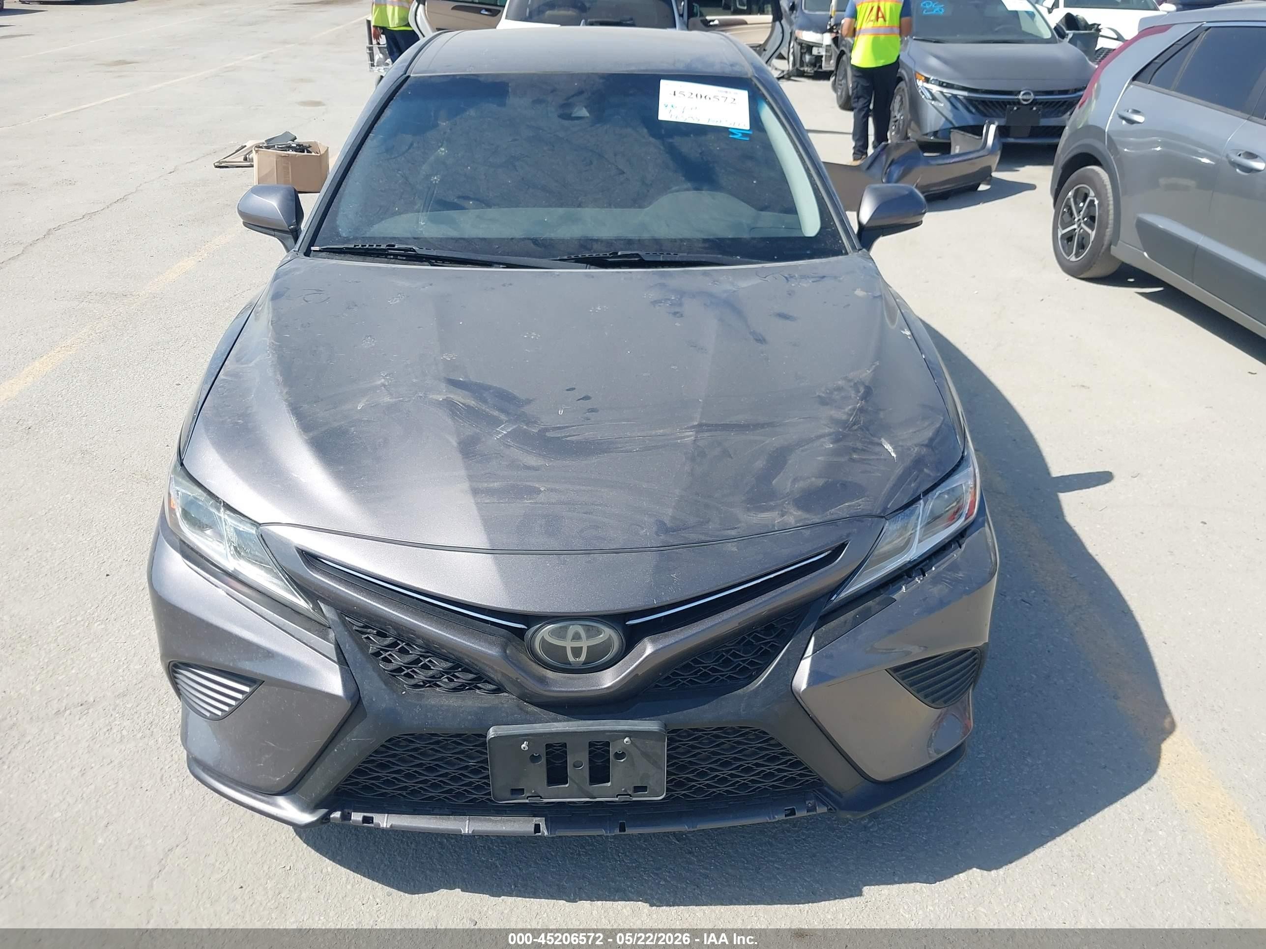 2019 Toyota Camry Se Серый vin: 4T1B11HK2KU839950